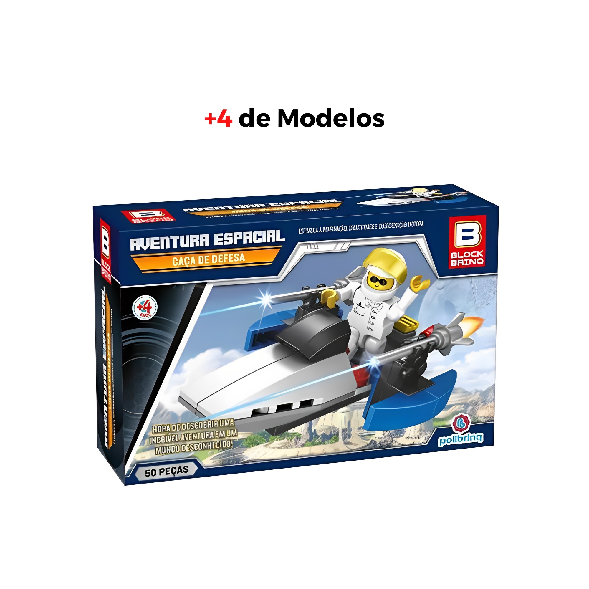 N/A Jogo, brinquedo de montar Sortidos 50 a 103 Peças Aventura Espacial Polibrinq - BM010