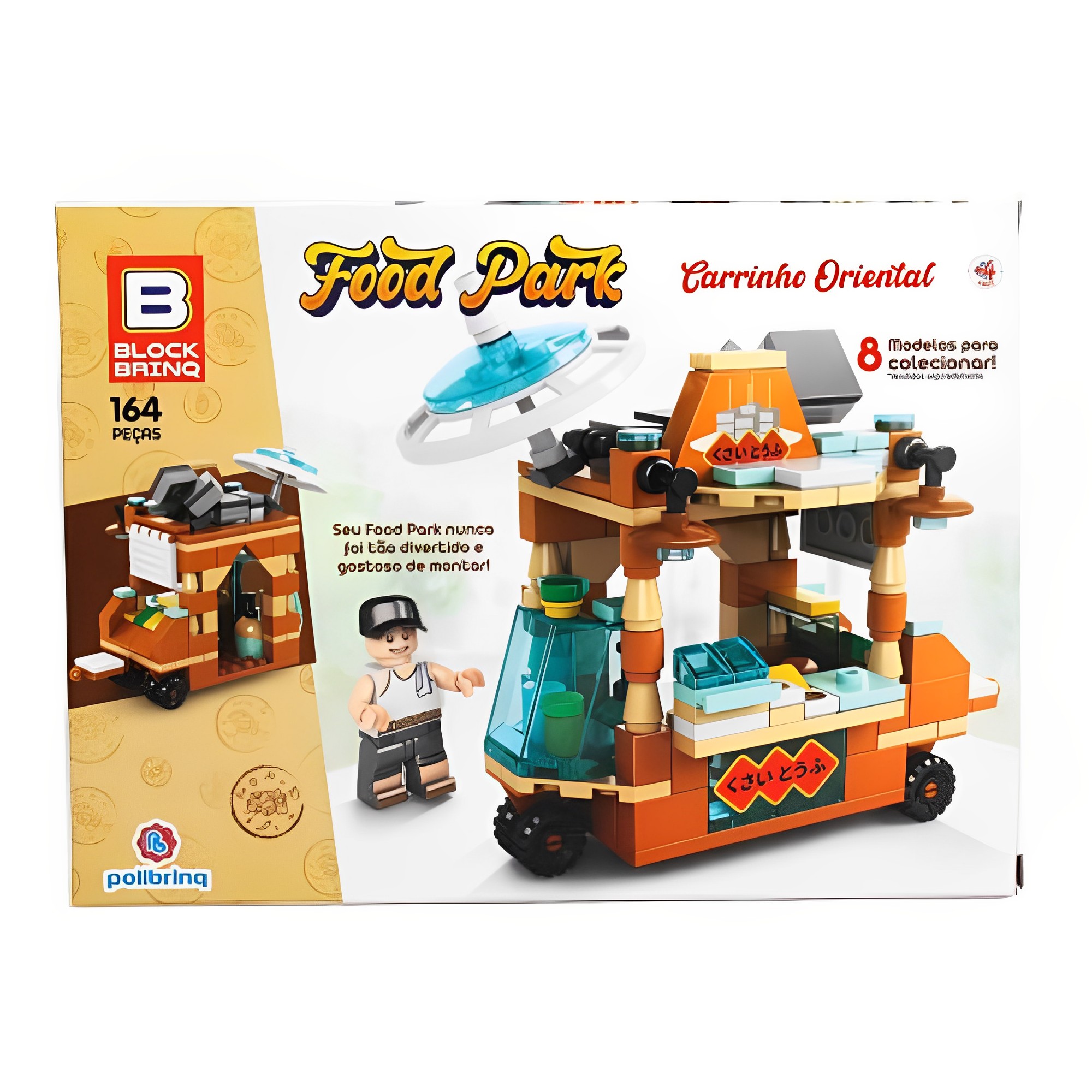 Brinquedo para montar e desmontar Sortidos 157 a 189 Peças - Food Park Sortidos Polibrinq - BM017