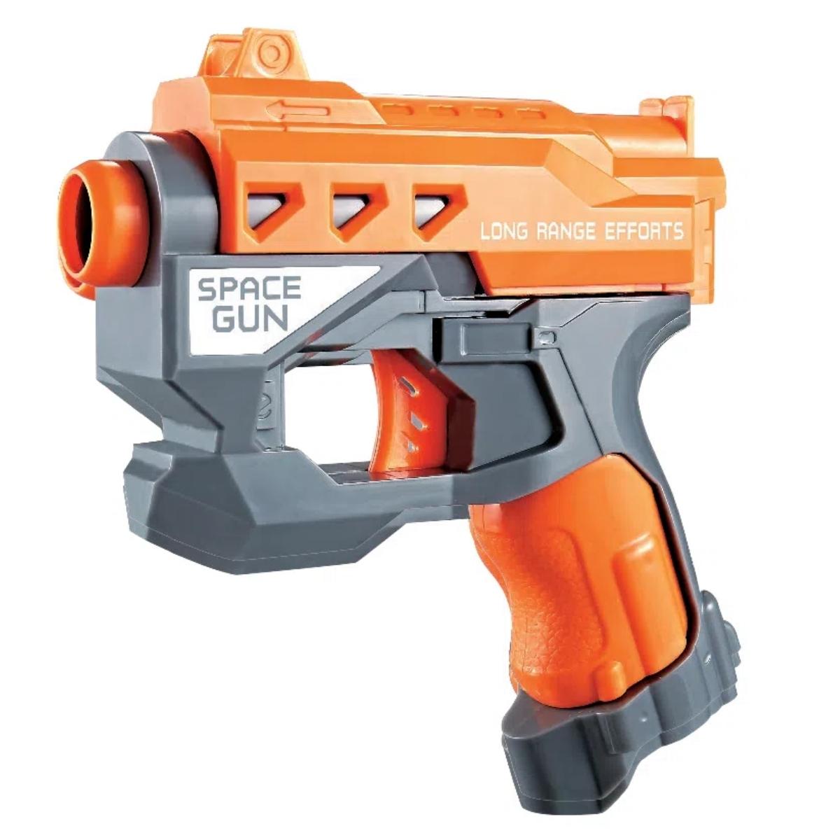 Brinquedo Lançador de Dardos Super Shot Space Gun Longo Alcance Polibrinq - GN01