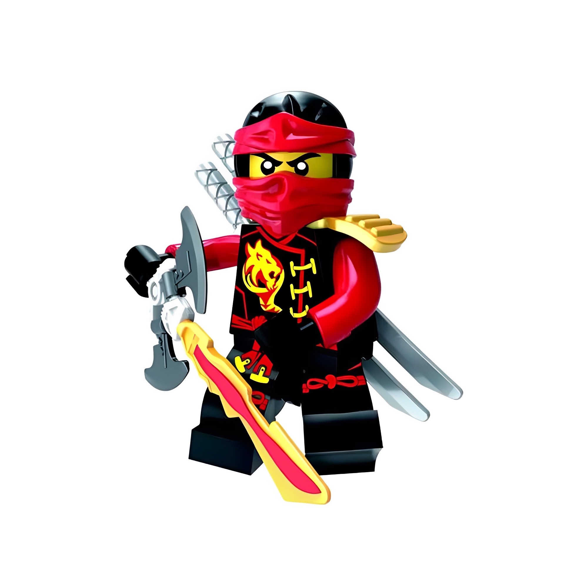 1 Boneco Sortido Hakkin Kichi Yori Kazan Takai ou Sora Block Heroes Ninja Polibrinq BL587