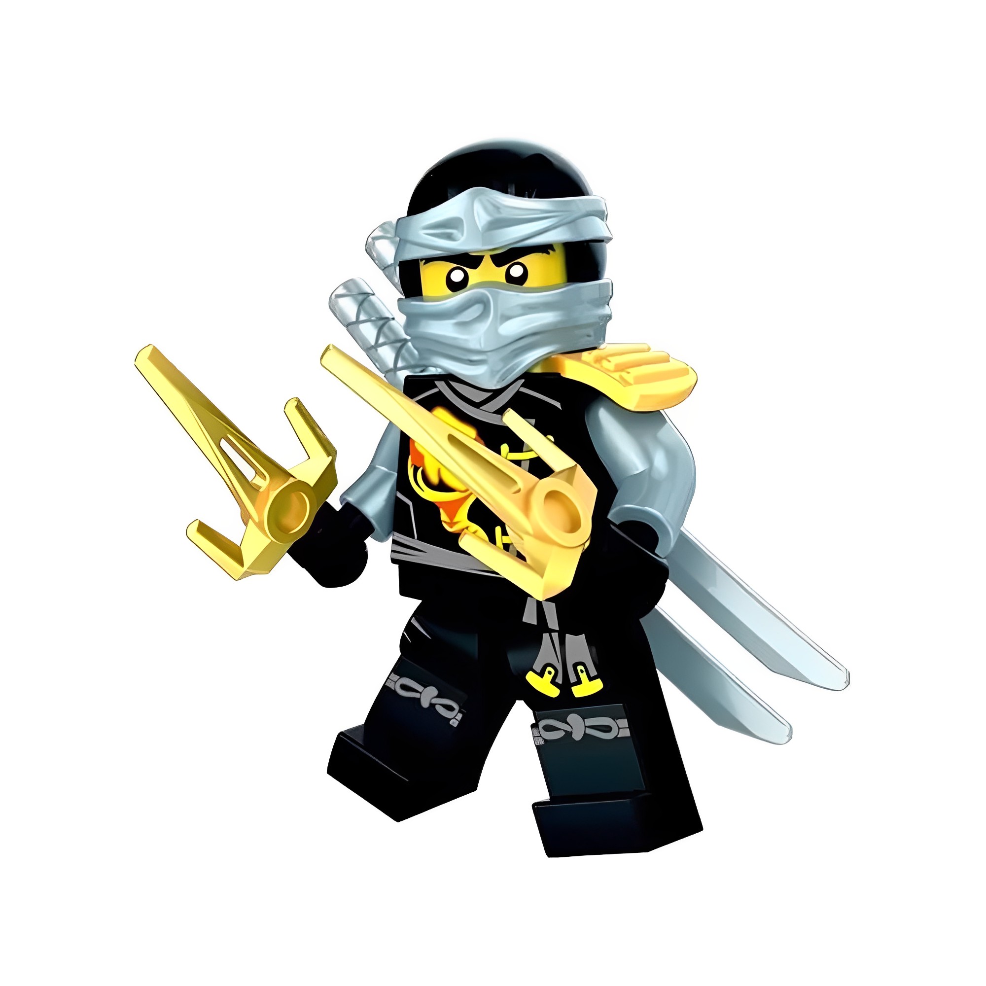 1 Boneco Sortido Hakkin Kichi Yori Kazan Takai ou Sora Block Heroes Ninja Polibrinq BL587