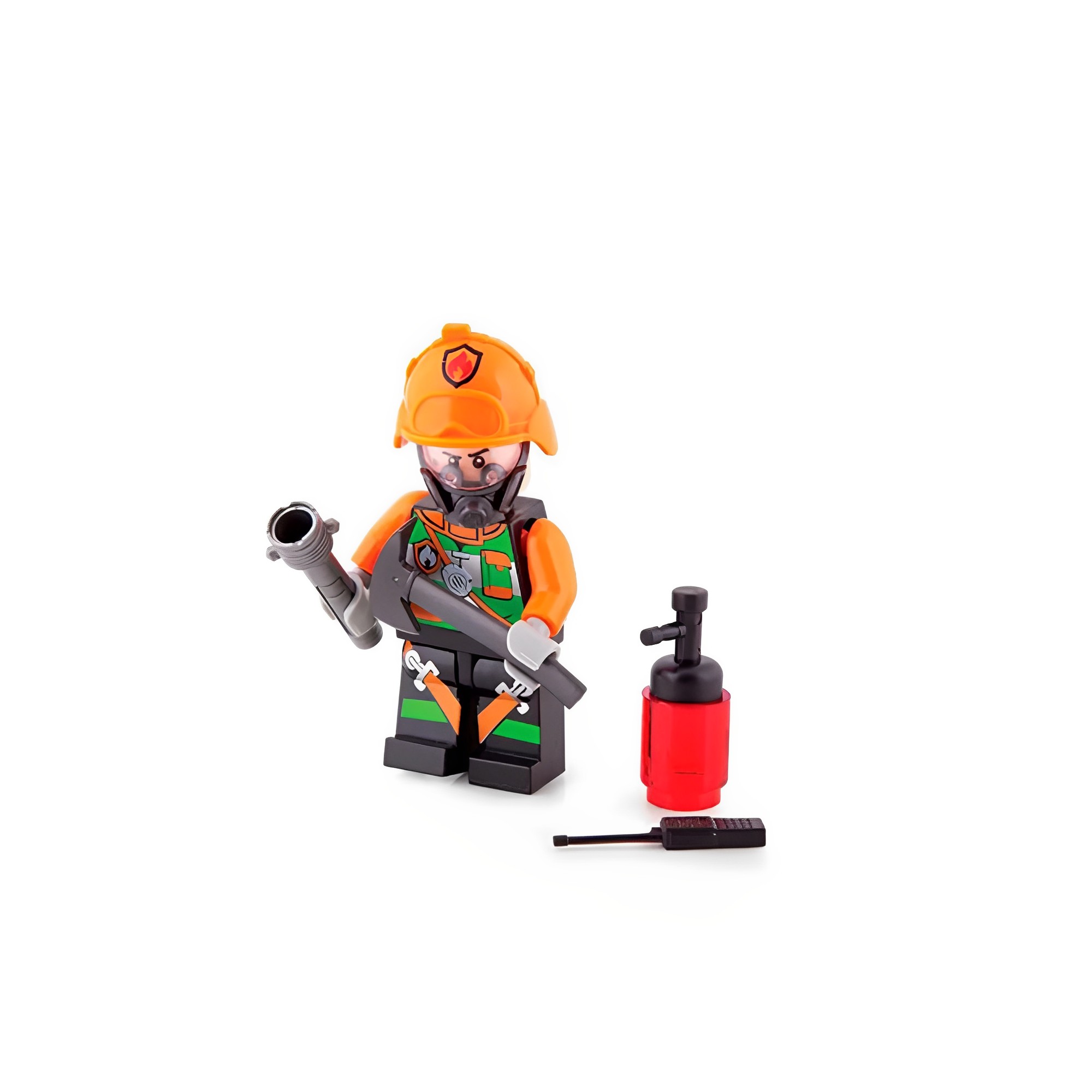 N/A Kit Bonecos Articulados Sortidos - Block Heroes Missão Bombeiros - Polibrinq BL595