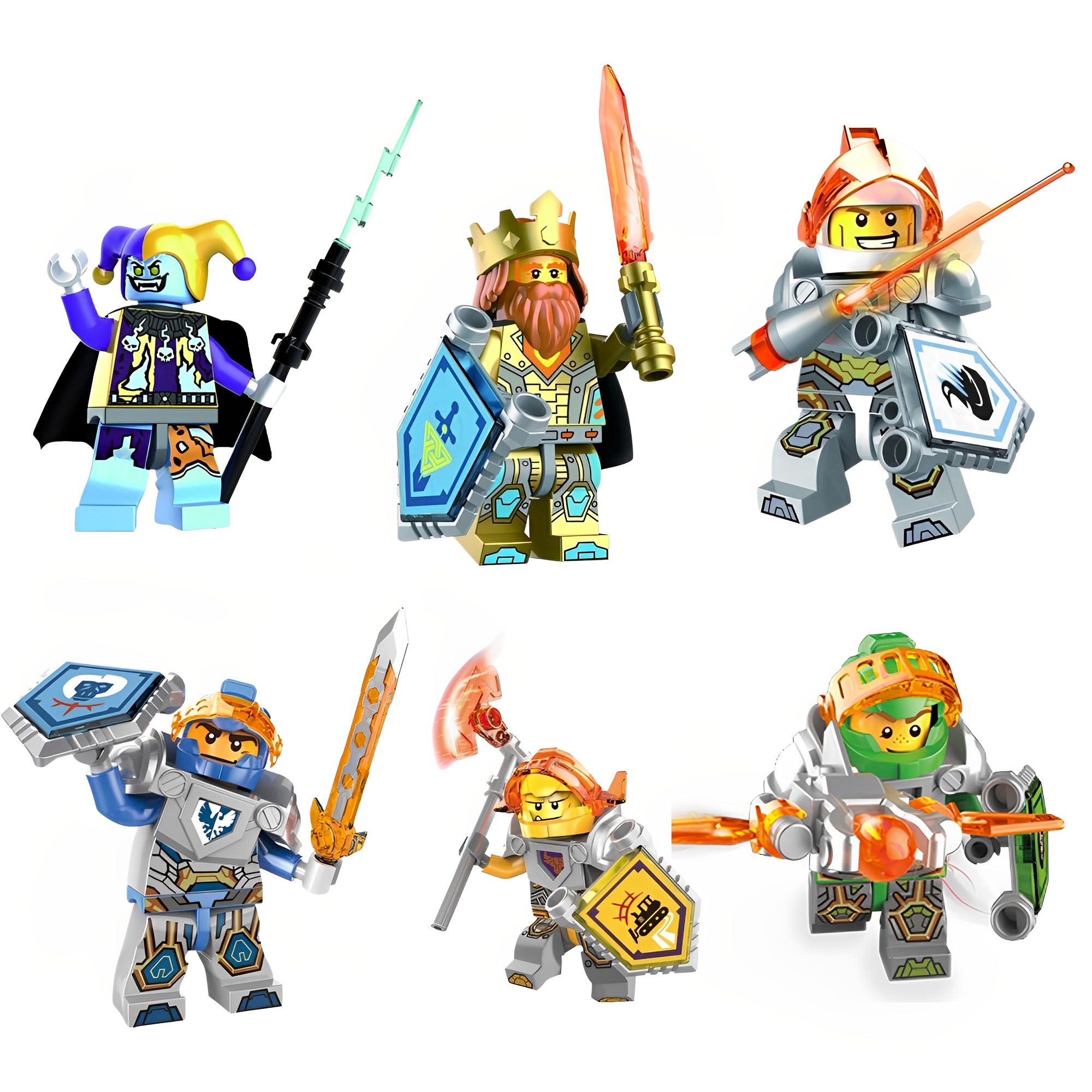 Boneco Sortido e Unitário Block Heroes Missão Medieval Polibrinq - BL607