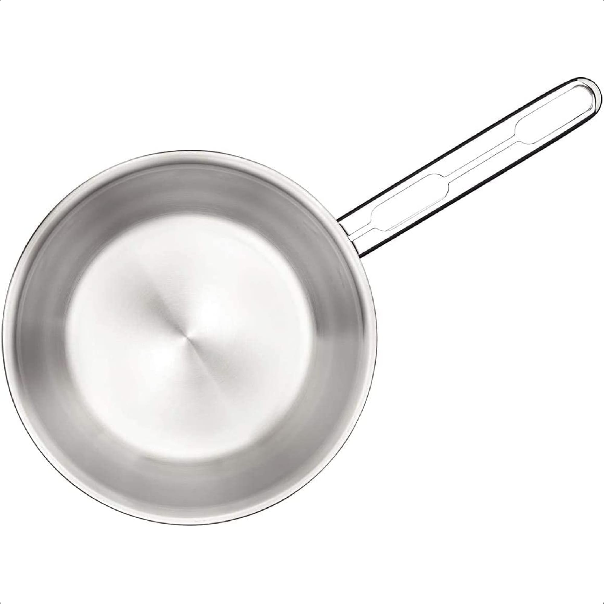 Frigideira Aço Inox Allegra Beleza e Praticidade 1,30L Fundo Triplo Cozinha Tramontina - 62666201