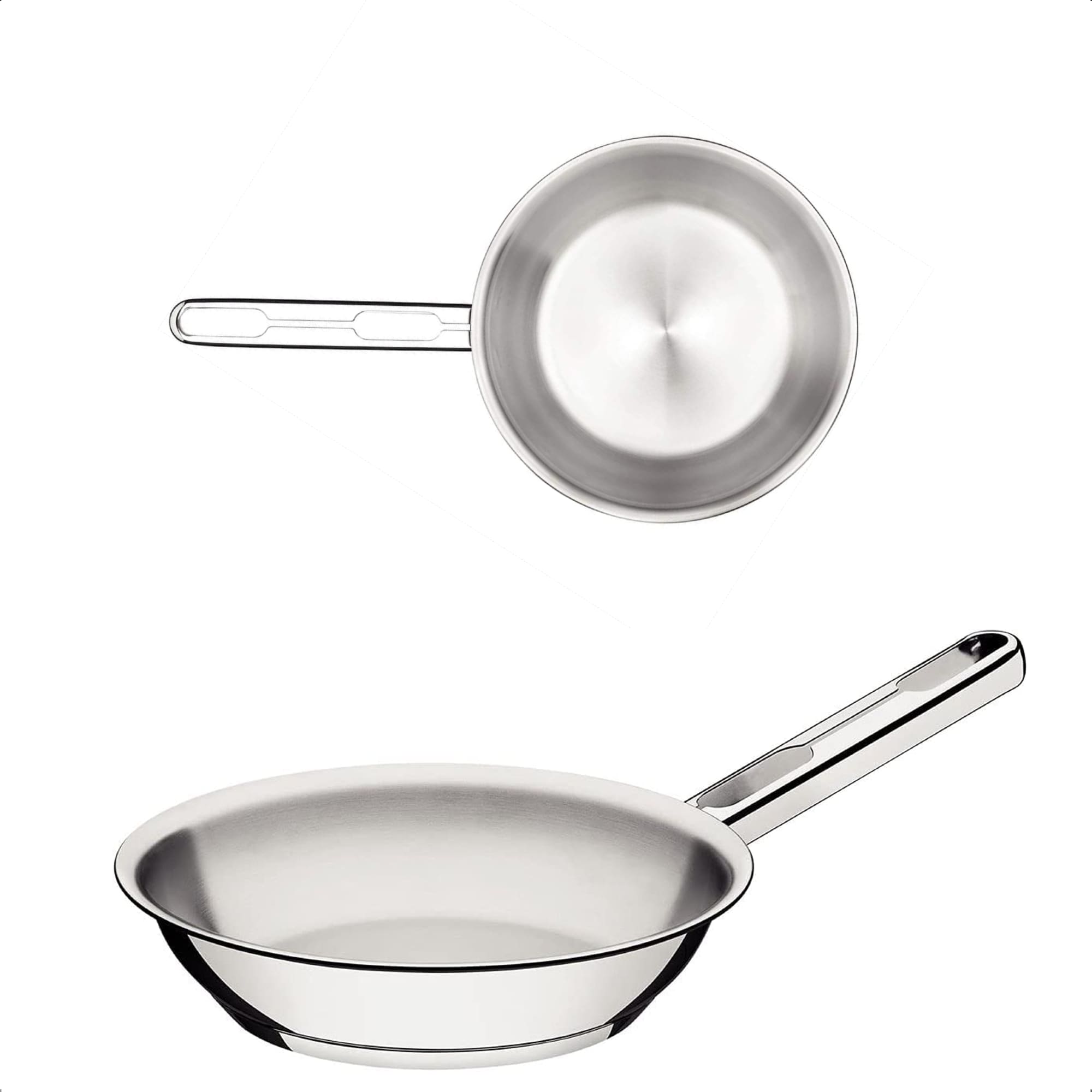Frigideira Aço Inox Allegra Beleza e Praticidade 1,30L Fundo Triplo Cozinha Tramontina - 62666201