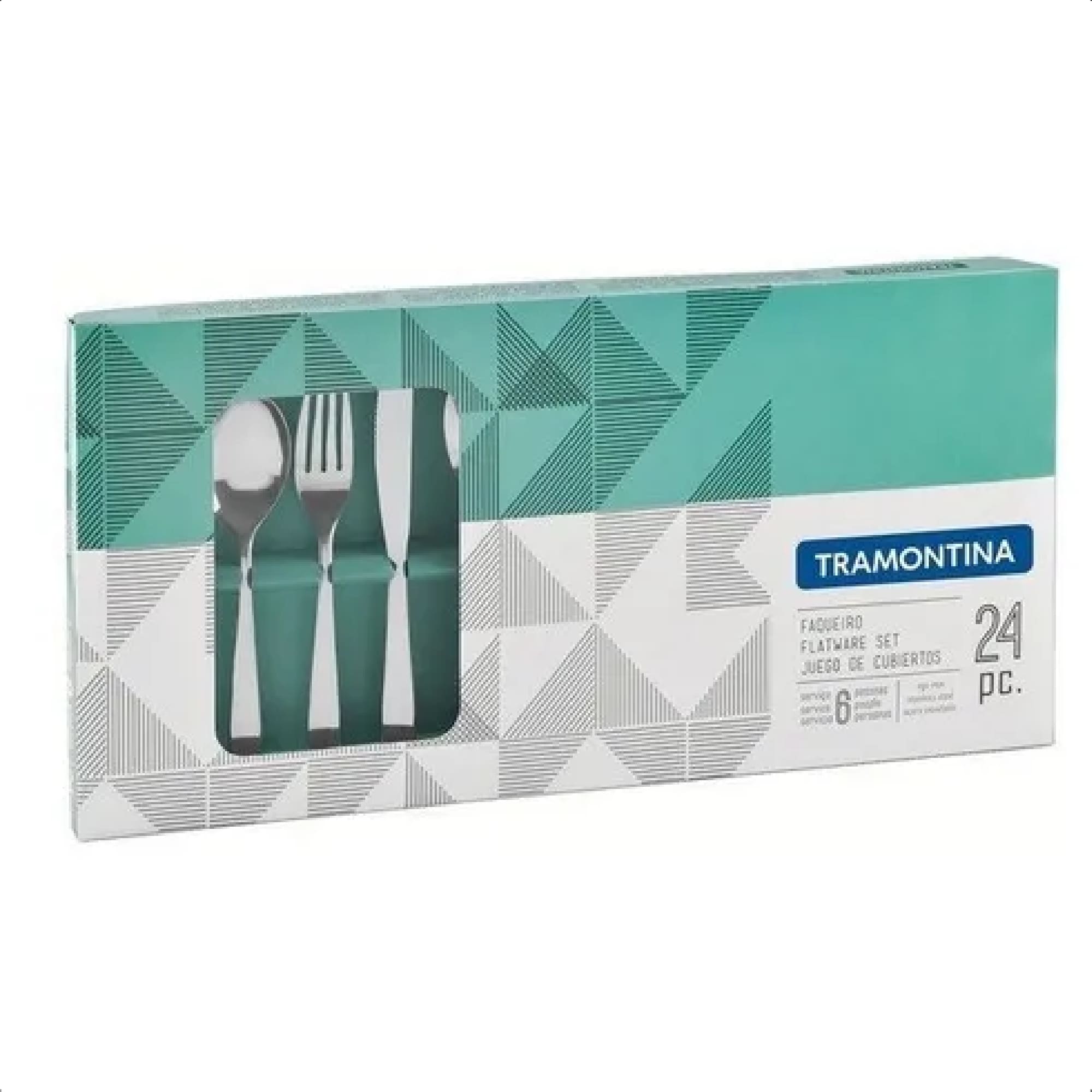 Jogo Faqueiro 24 Peças Tramontina Havai Aço Inox Material Durável Cozinha - 66905847