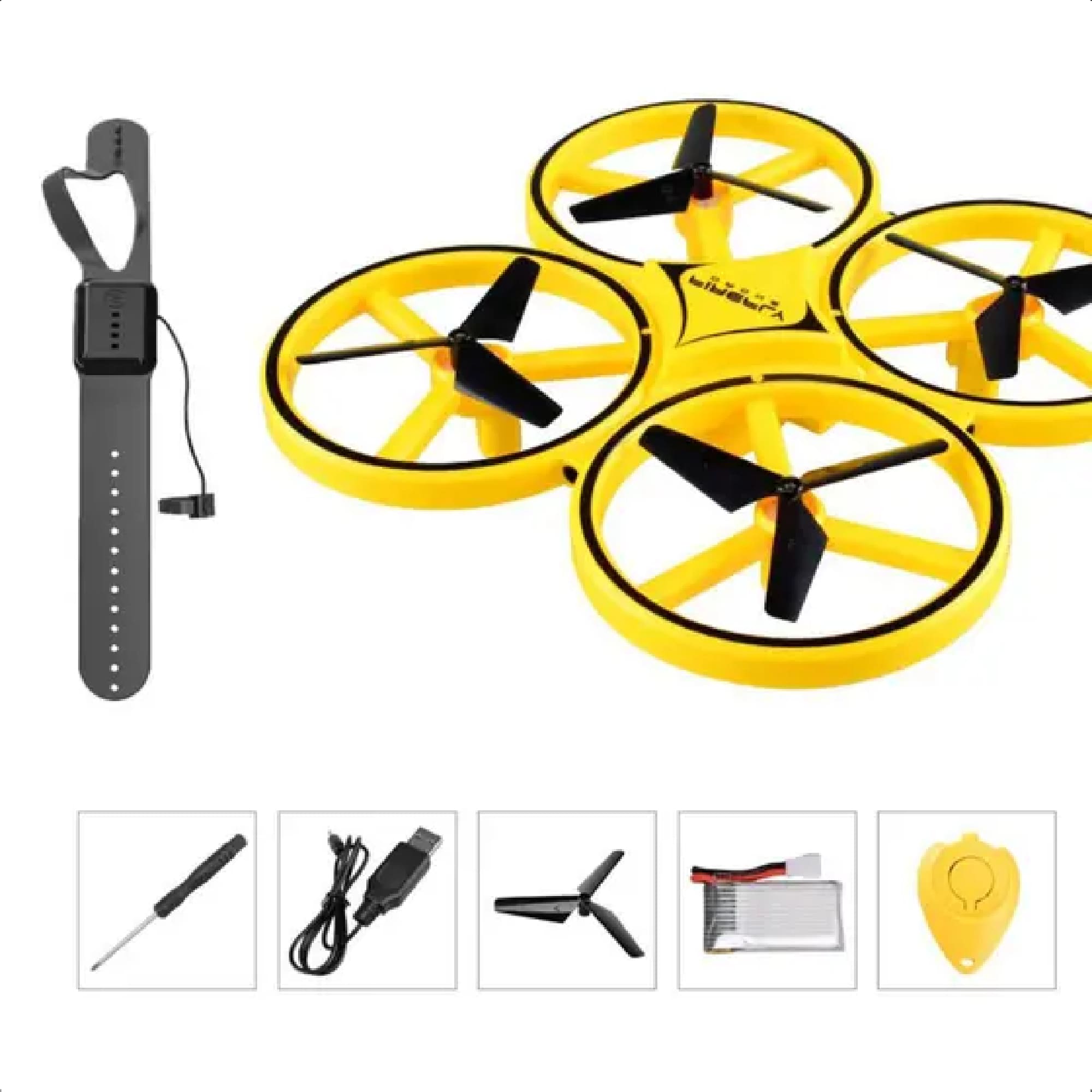 Drone Quadricóptero Brinquedo Infantil Sortido Controle Hand Sensor Giro 360º Polibrinq DN10001