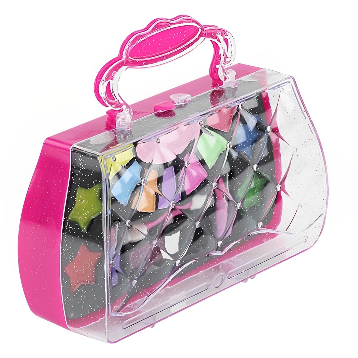 Mini Maleta Kit Maquiagem Infantil Completo com Sombras Batom Gloss Brinquedo Polibrinq - MK06