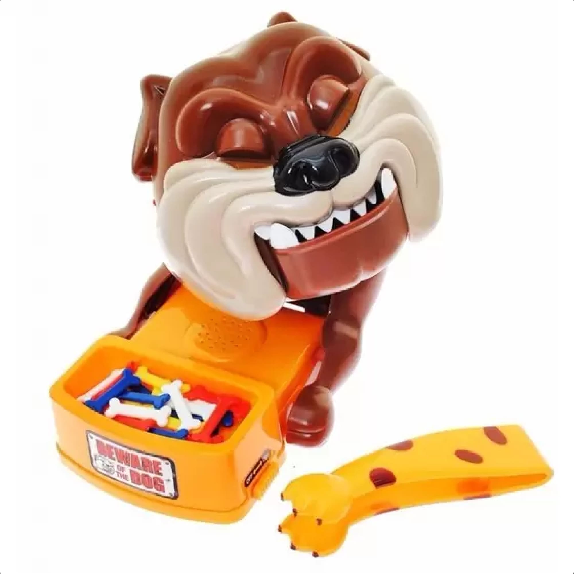 Jogo Bad Dog Não Acorde o Cachorro Roube Seus Ossos Plástico de +3 Anos Brinquedo Polibrinq - 2334