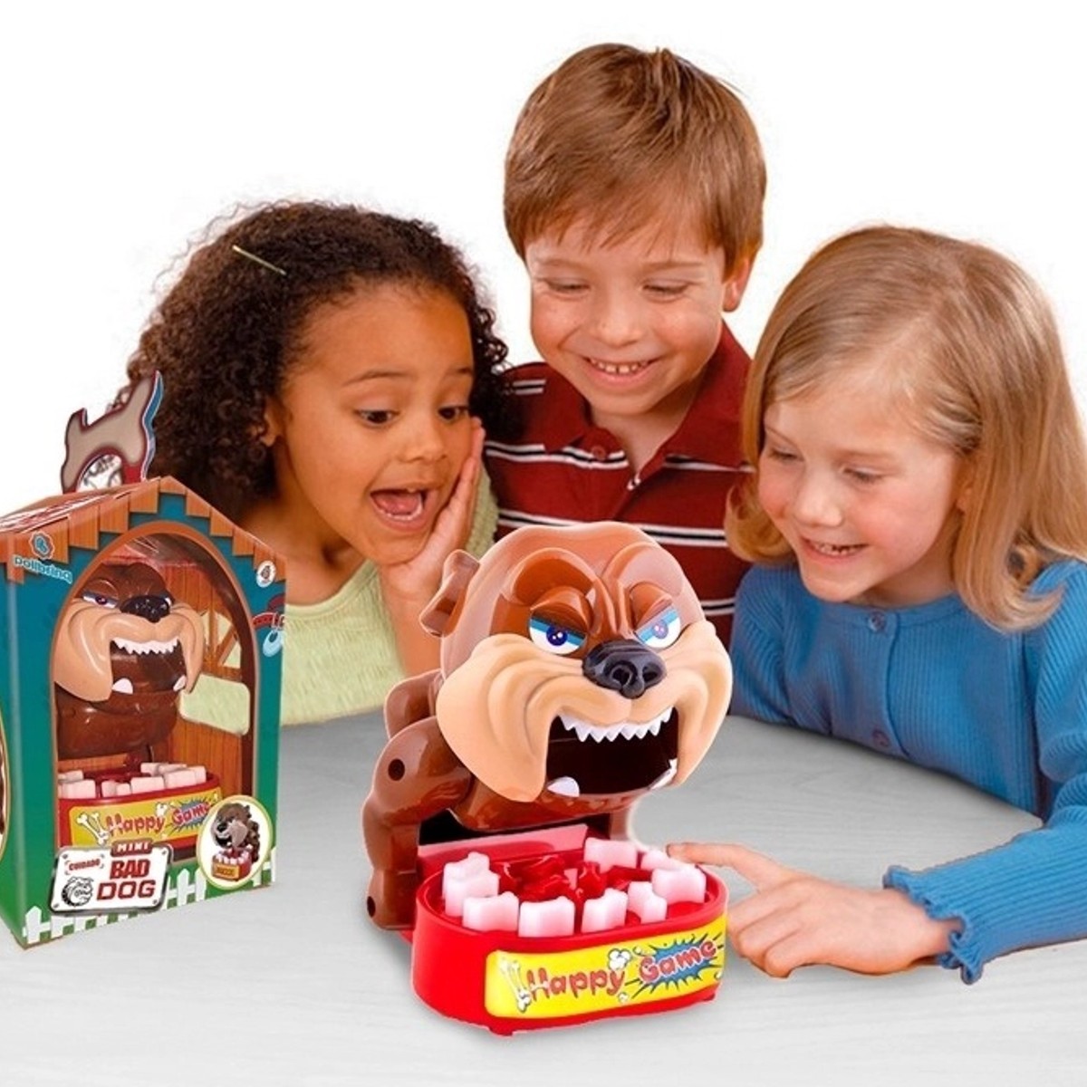 Brinquedo Divertido Não Acorde O Cachorro Jogo Recreativo Mini Bad Dog +3 anos Polibrinq - PB501