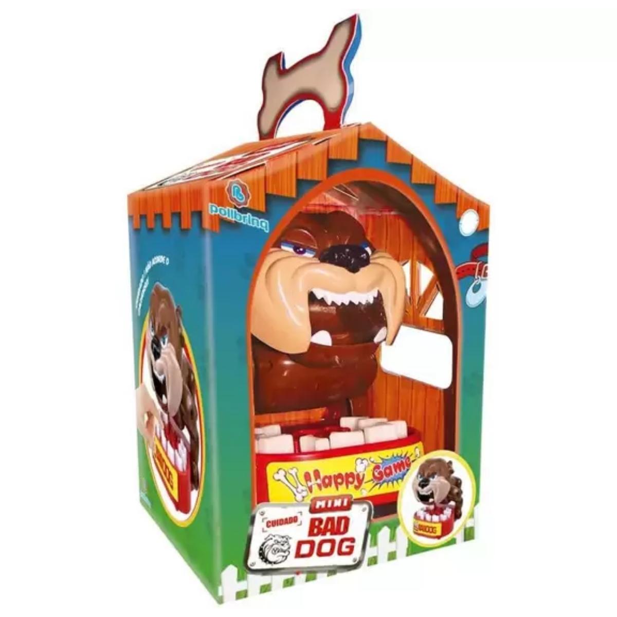 Brinquedo Divertido Não Acorde O Cachorro Jogo Recreativo Mini Bad Dog +3 anos Polibrinq - PB501
