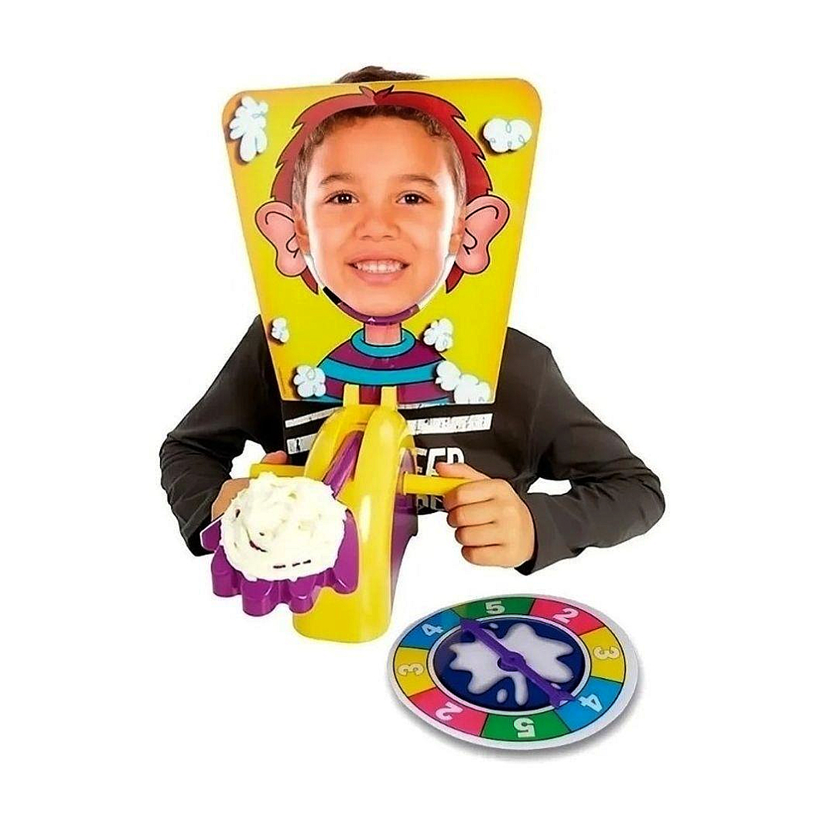 Jogo de Mesa Torta na Cara com Roleta Divertido Lazer Maquina de Entretenimento Polibrinq - 6014