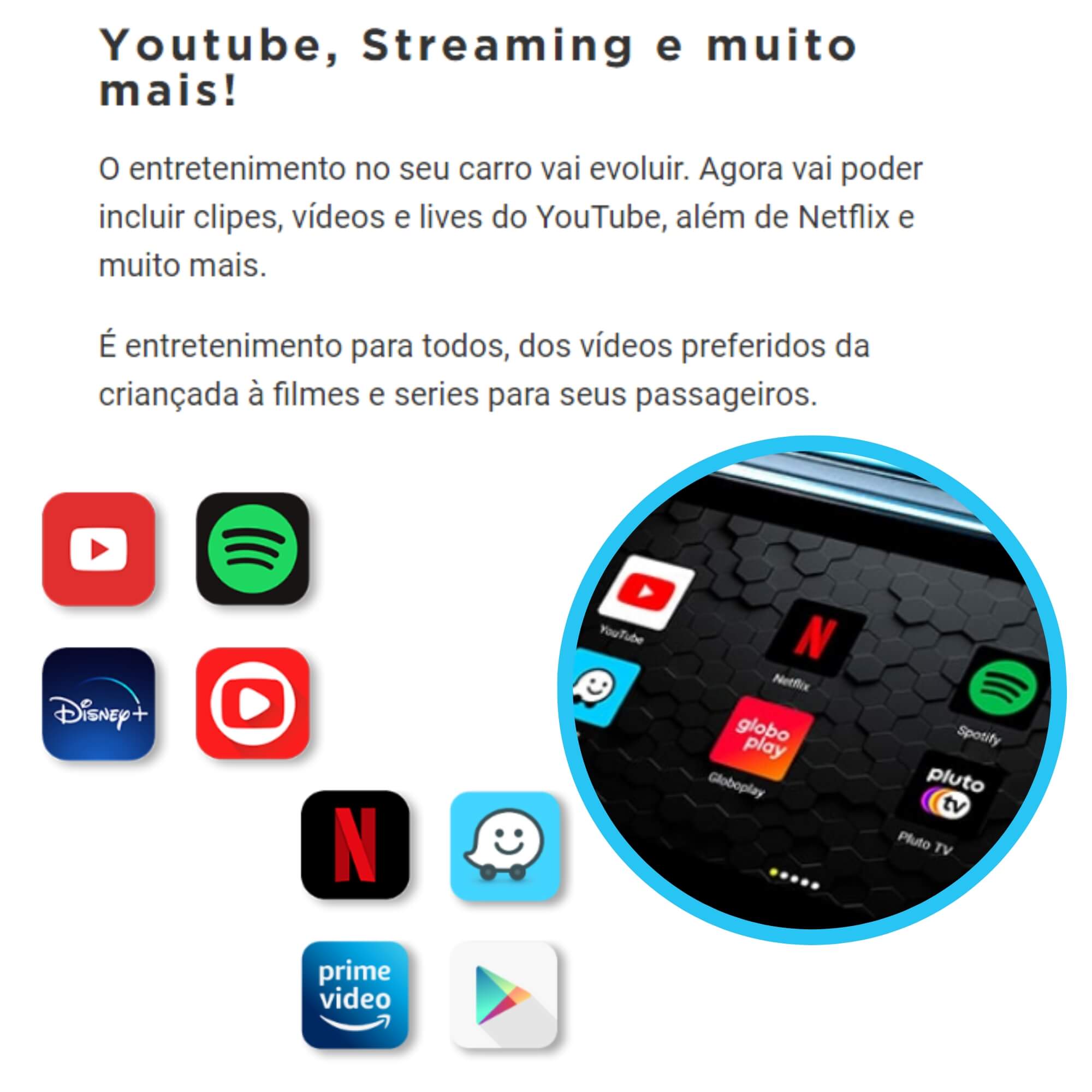 Streaming Box S Faaftech Android/Carplay Plug & Play, 2GB RAM, Bluetooth, 32GB, WI-FI,- 3818