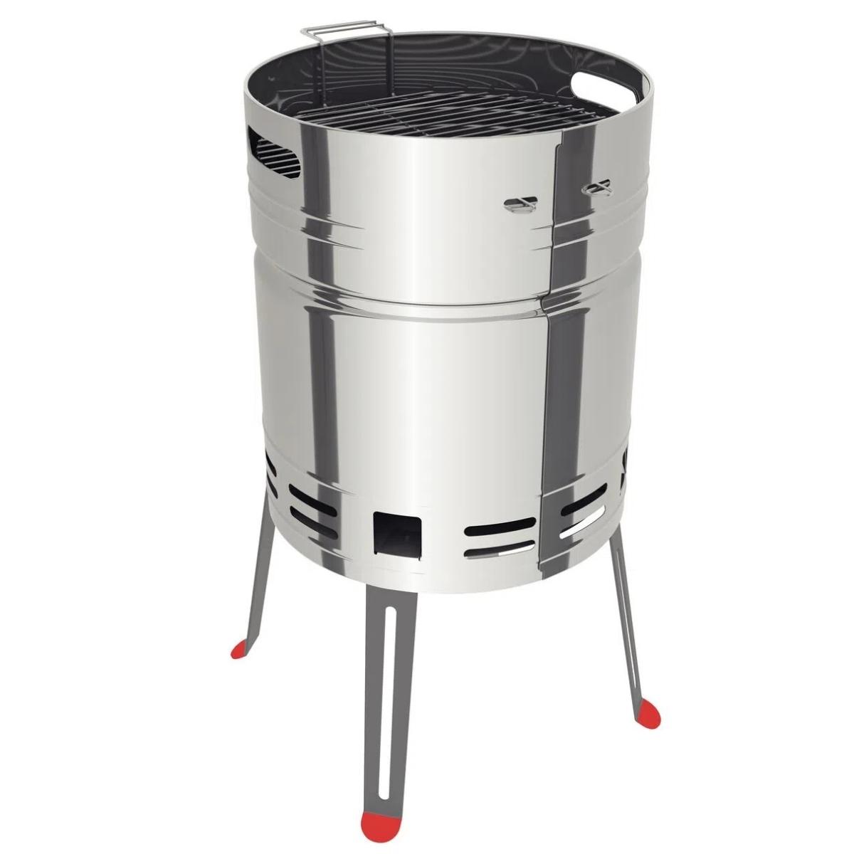 Churrasqueira a Carvão TCP 400 em Aço Inox com Bandeja para Carvão Tramontina - 26500006
