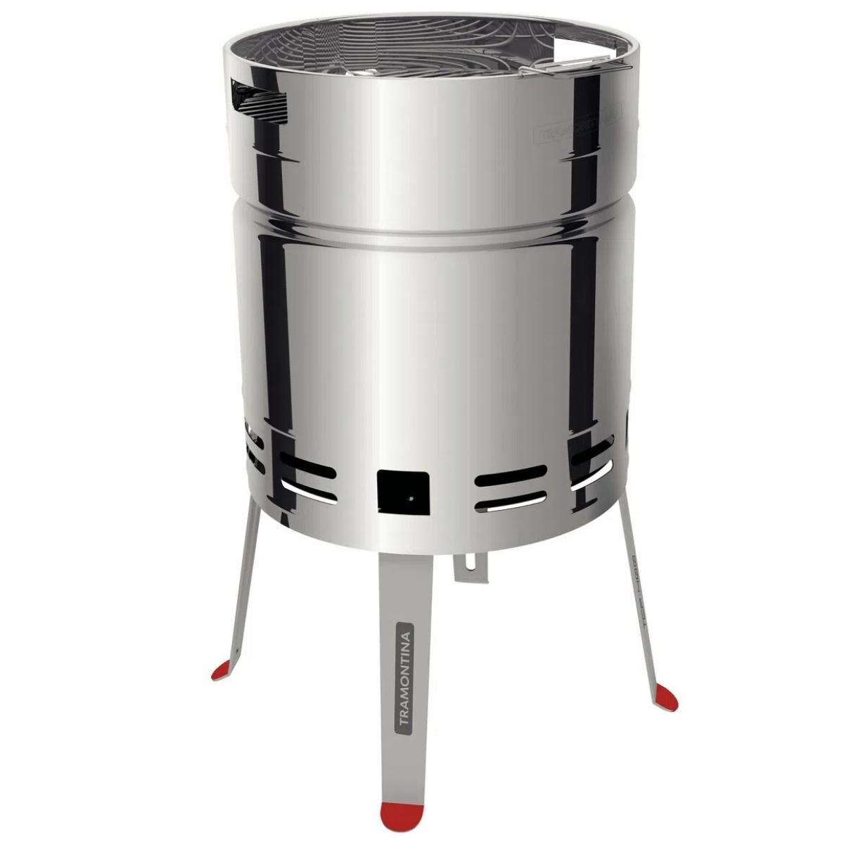 Churrasqueira a Carvão TCP 400 em Aço Inox com Bandeja para Carvão Tramontina - 26500006