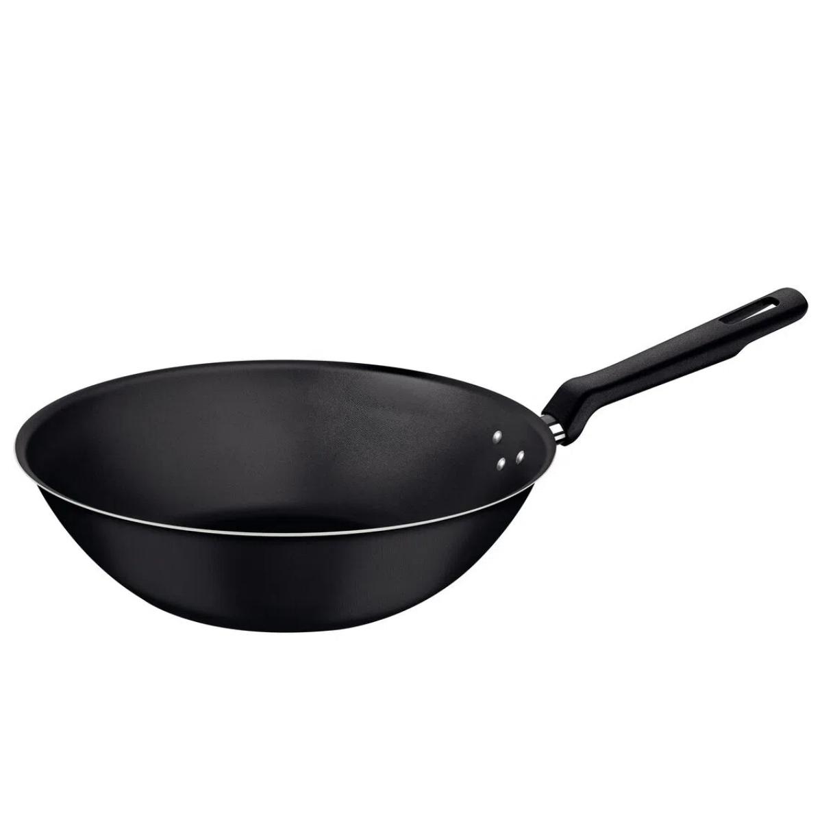 Panela Wok 28cm 3,6L Tramontina Loreto Alumínio Revestimento Antiaderente Starflon Max Grafite 20395028