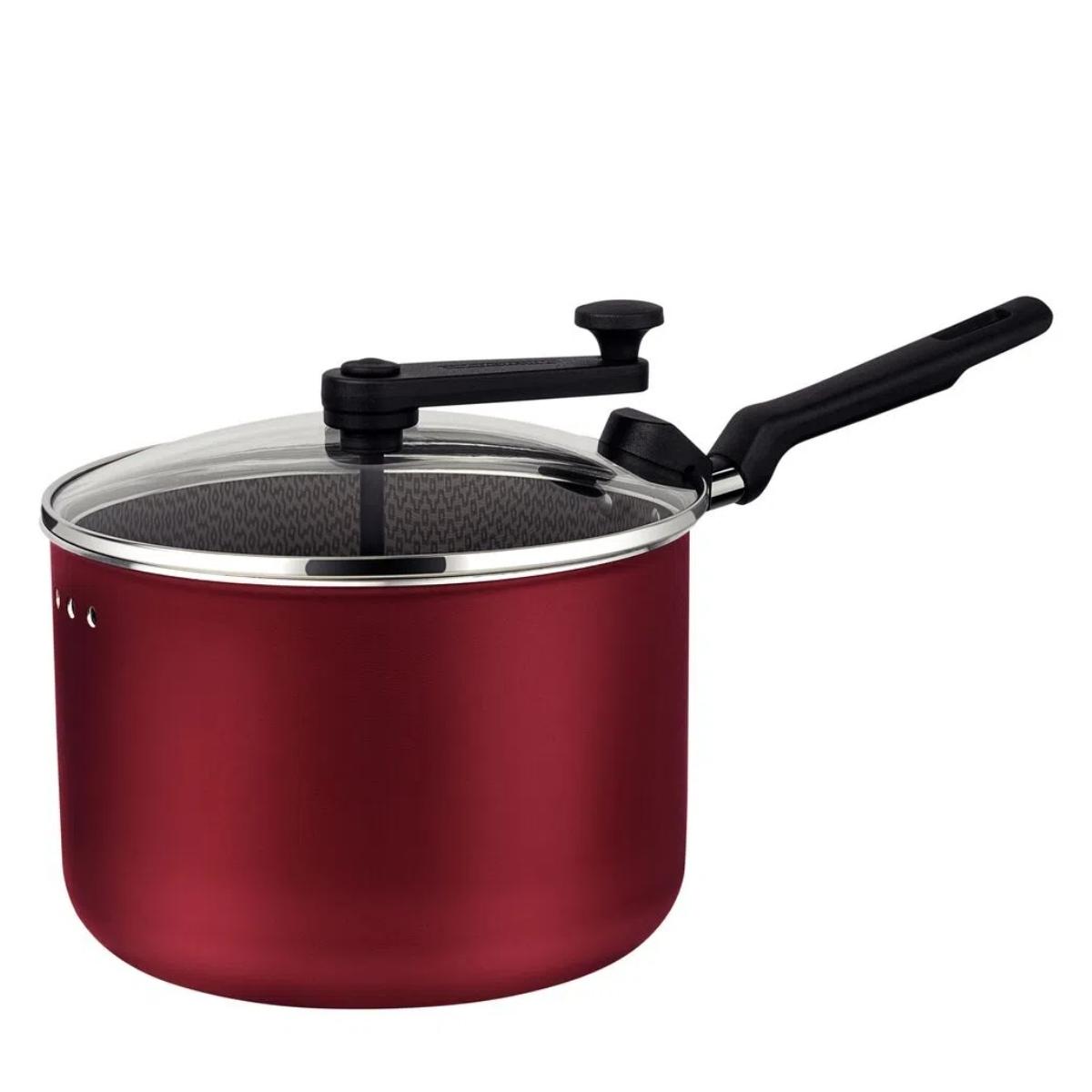 Pipoqueira Tramontina Loreto Alumínio Antiaderente Starflon Max Vermelho 20cm 3,5L 20387720