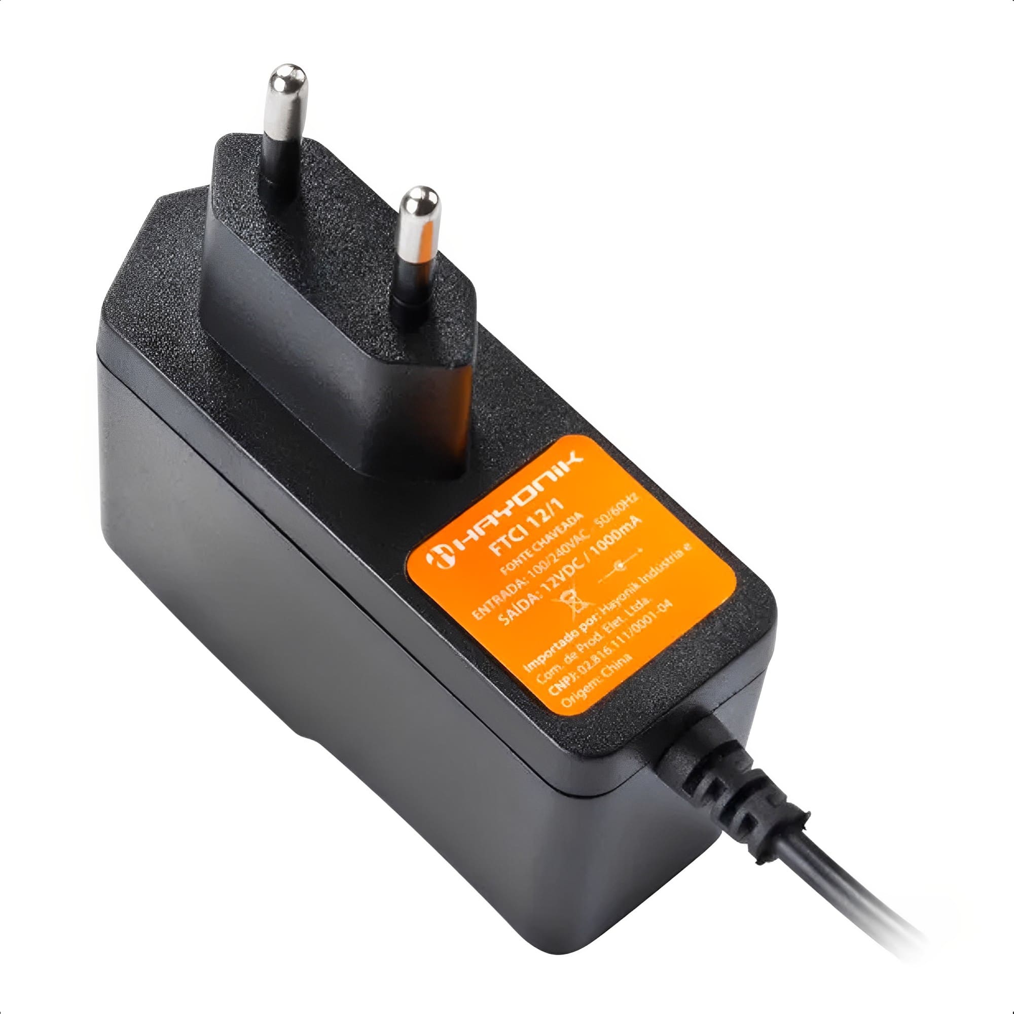 Fonte Chaveada 12VDC 1A 12W P4 C+ FTCI 12/1 Bivolt Hayonik - 0000046455