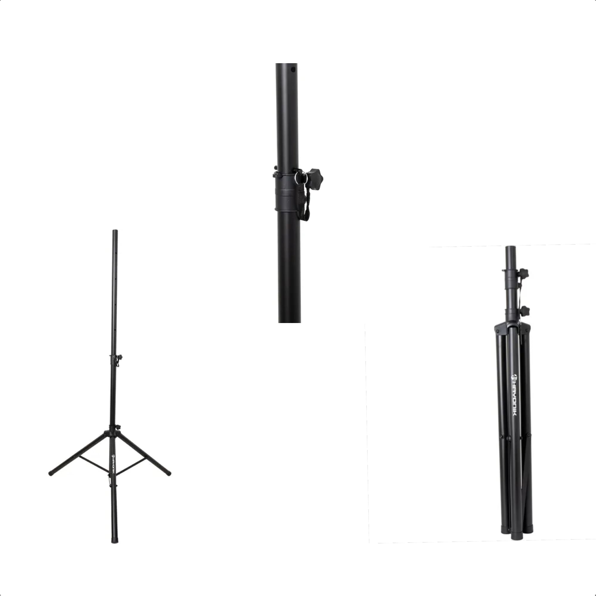 Pedestal p/ Caixa De Som PA110 Aço Altura Ajustável Peso Suportado Até 60Kg Hayonik - 0000077546
