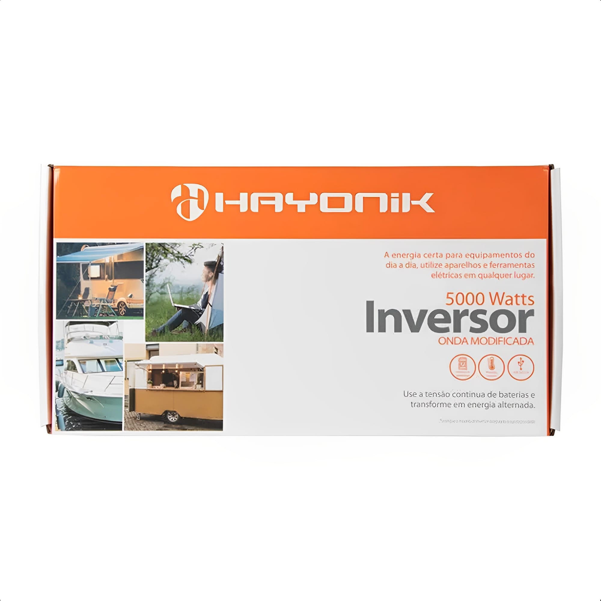 Inversor de Onda Modificada 5000W 12VDC/127V PW13-4 Off Grid Hayonik - 0000073719