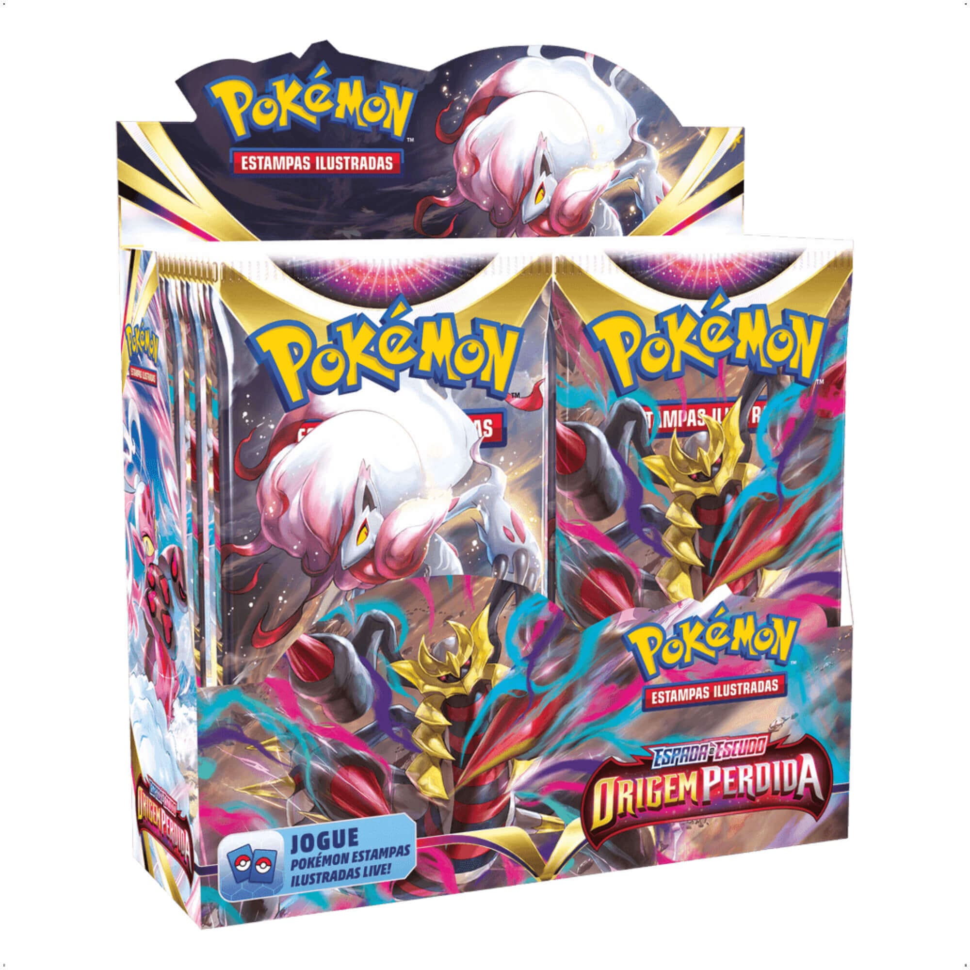 Pokemon Box Caixa Fechada TCG com 24 Blisters Unitários Origem Perdida Copag - 31656