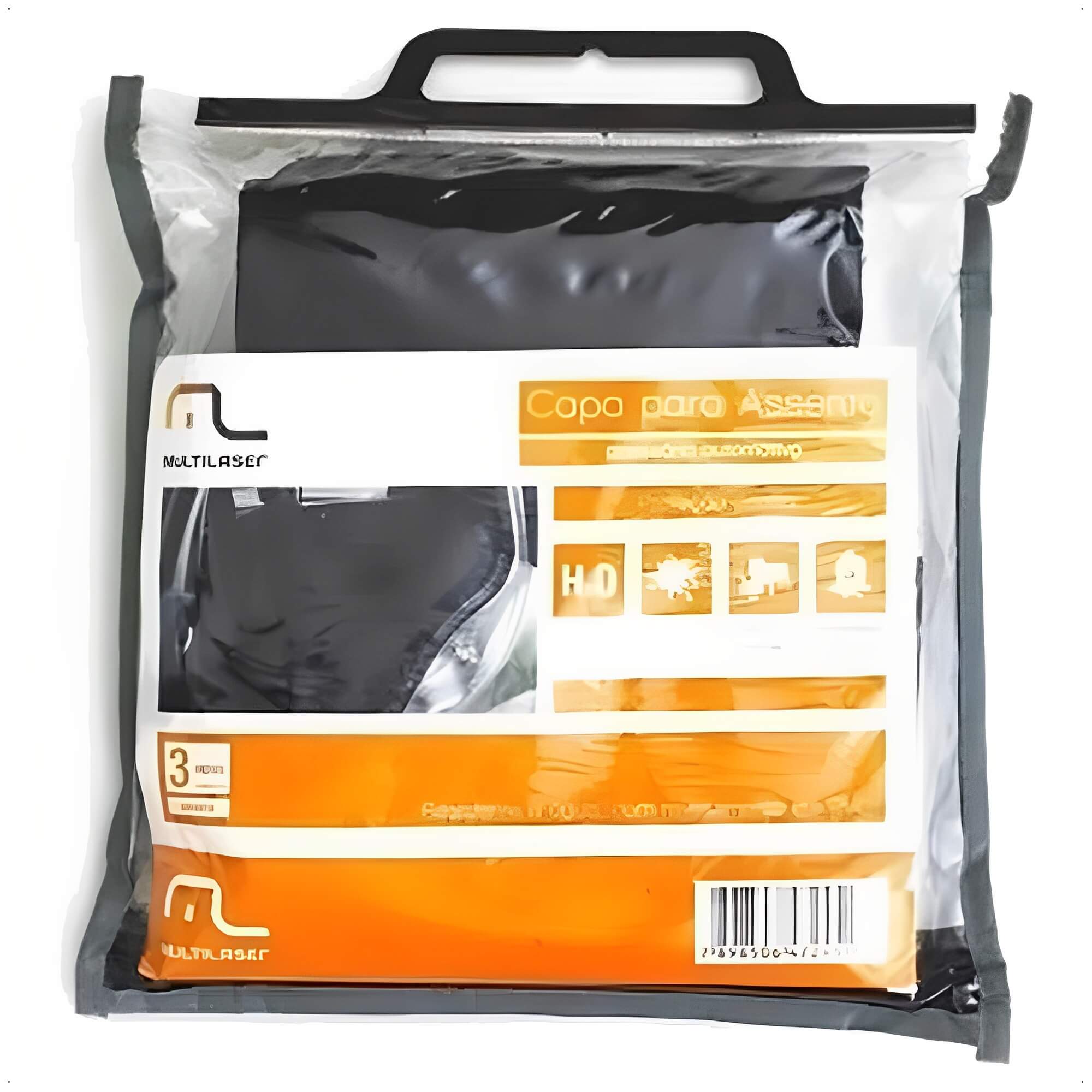 Capa de Assento Automotivo p/ Pet Dobrável Adaptável Fácil Instalação Multilaser - AU307