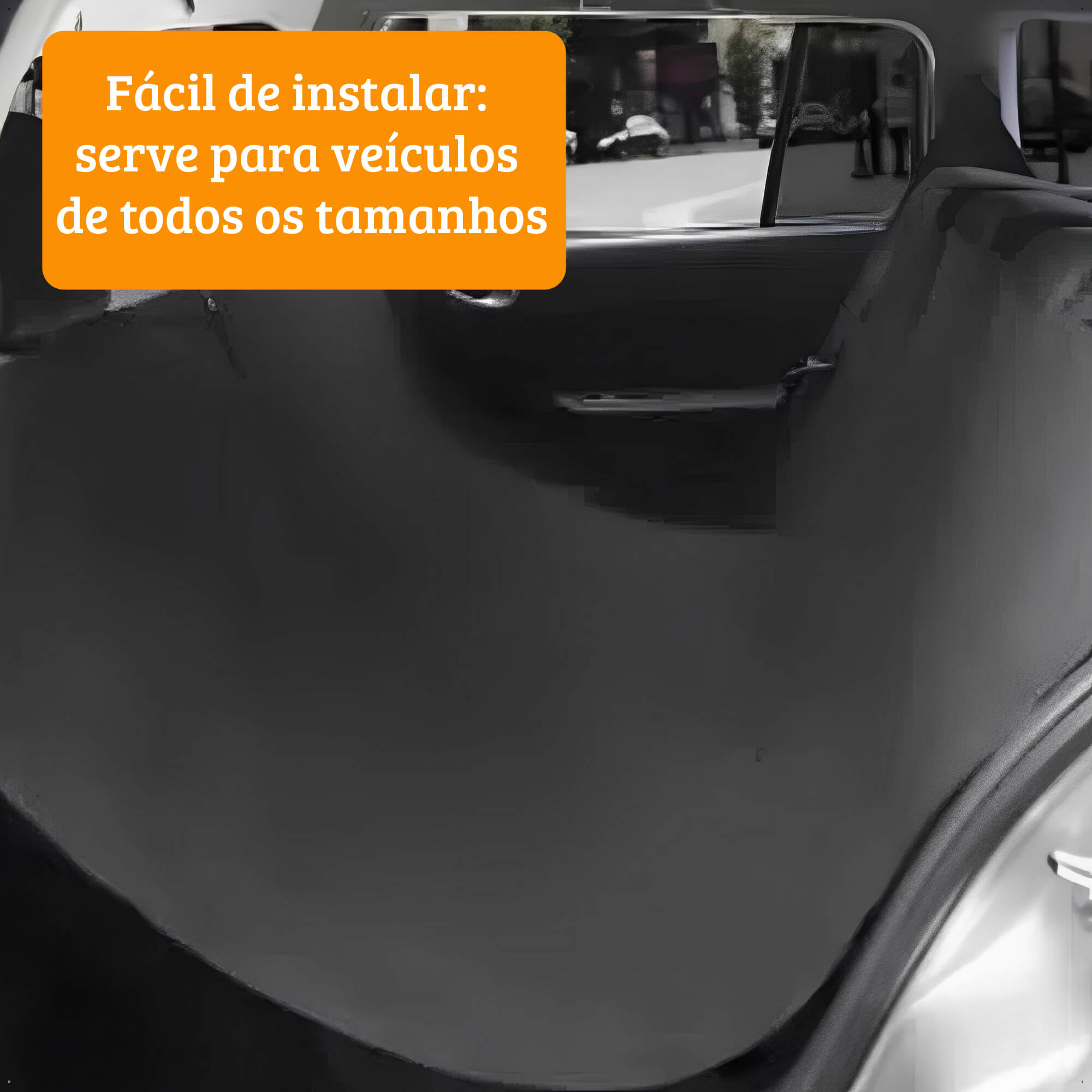 Capa de Assento Automotivo p/ Pet Dobrável Adaptável Fácil Instalação Multilaser - AU307