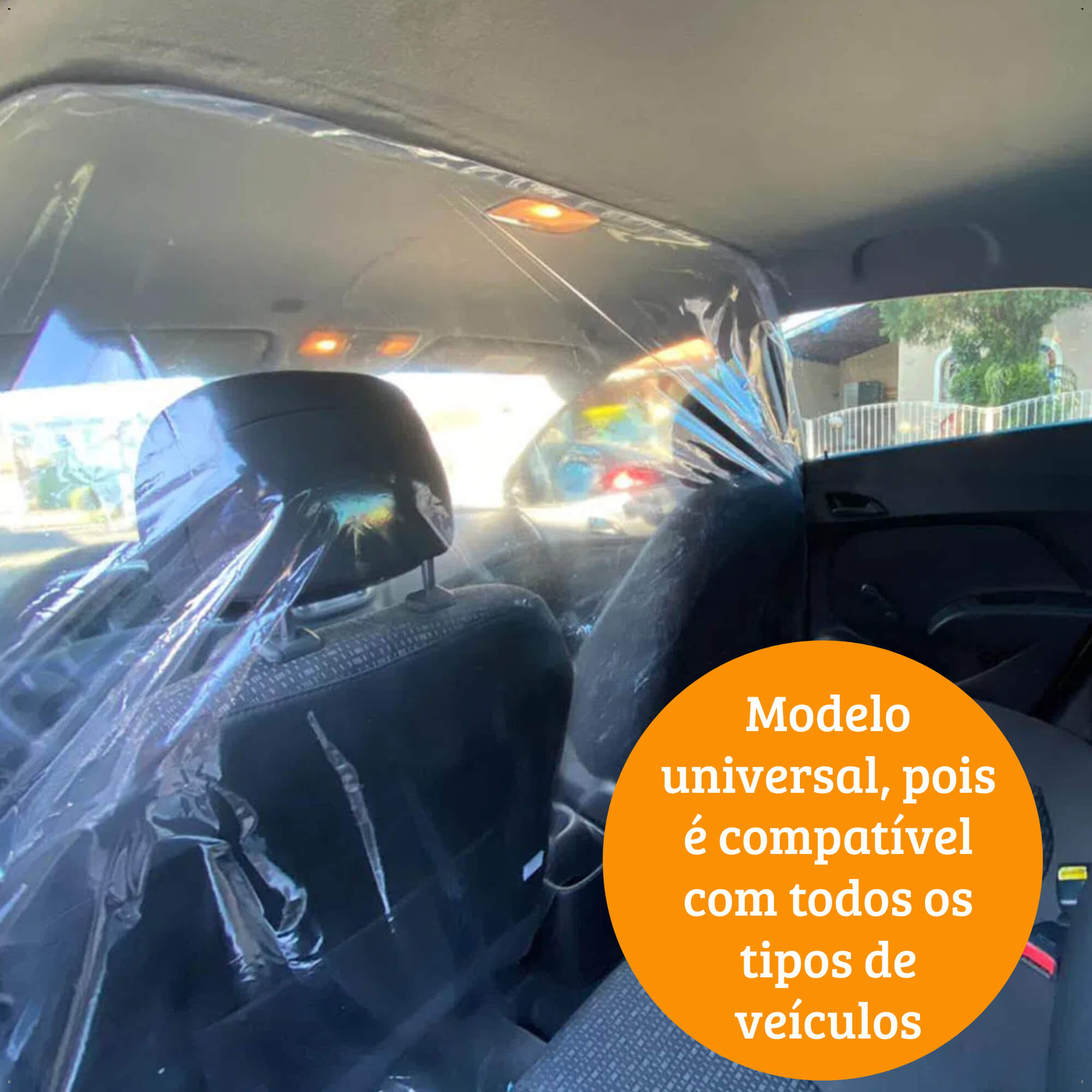 Cortina Protetora para Veiculos Automotivos de PVC 0,08MM (1.4X2M) Multilaser Auto Care - AU970