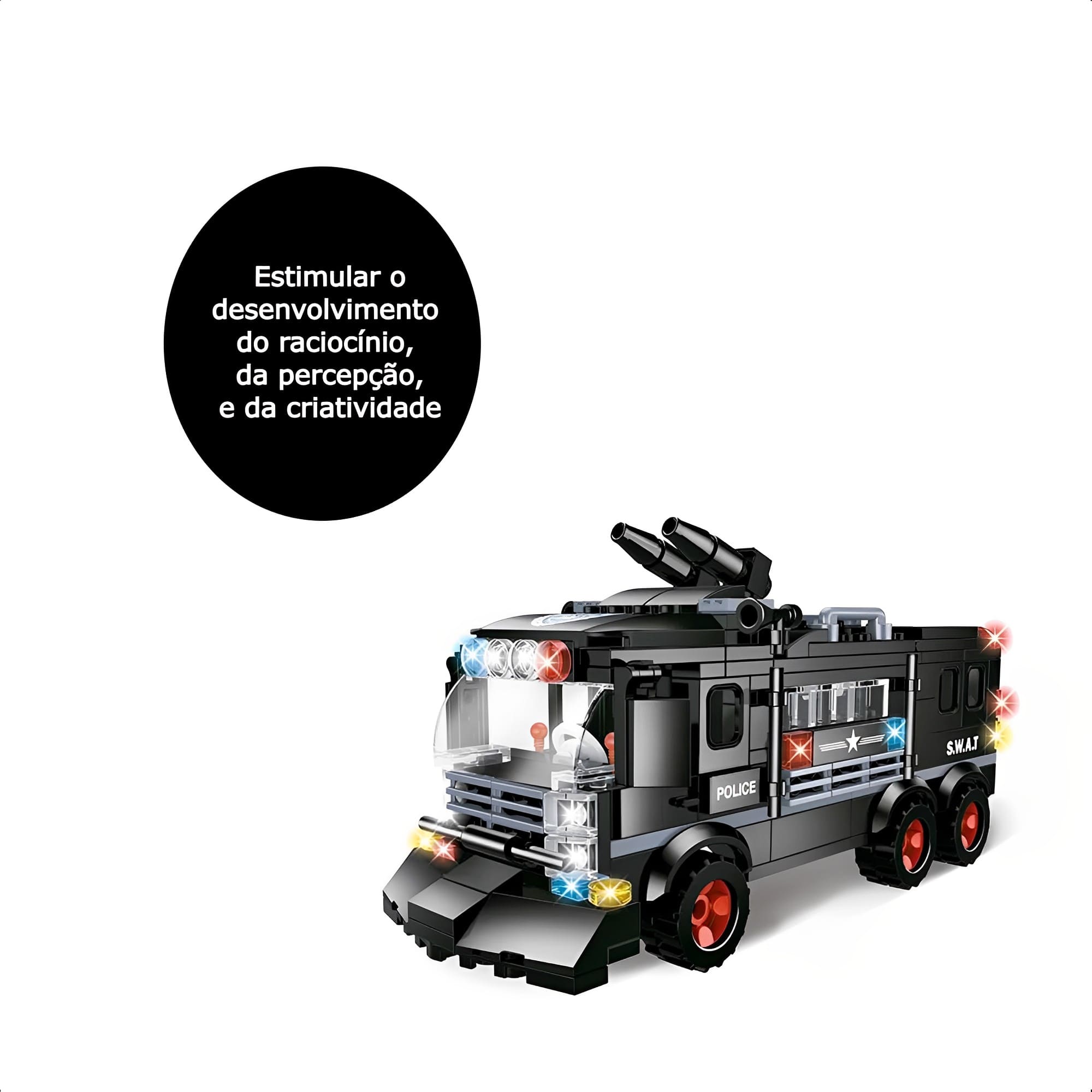 Brinquedo De Montar Infantil +6 Anos Operações Especiais Ônibus 279 Peças Xalingo - 28365