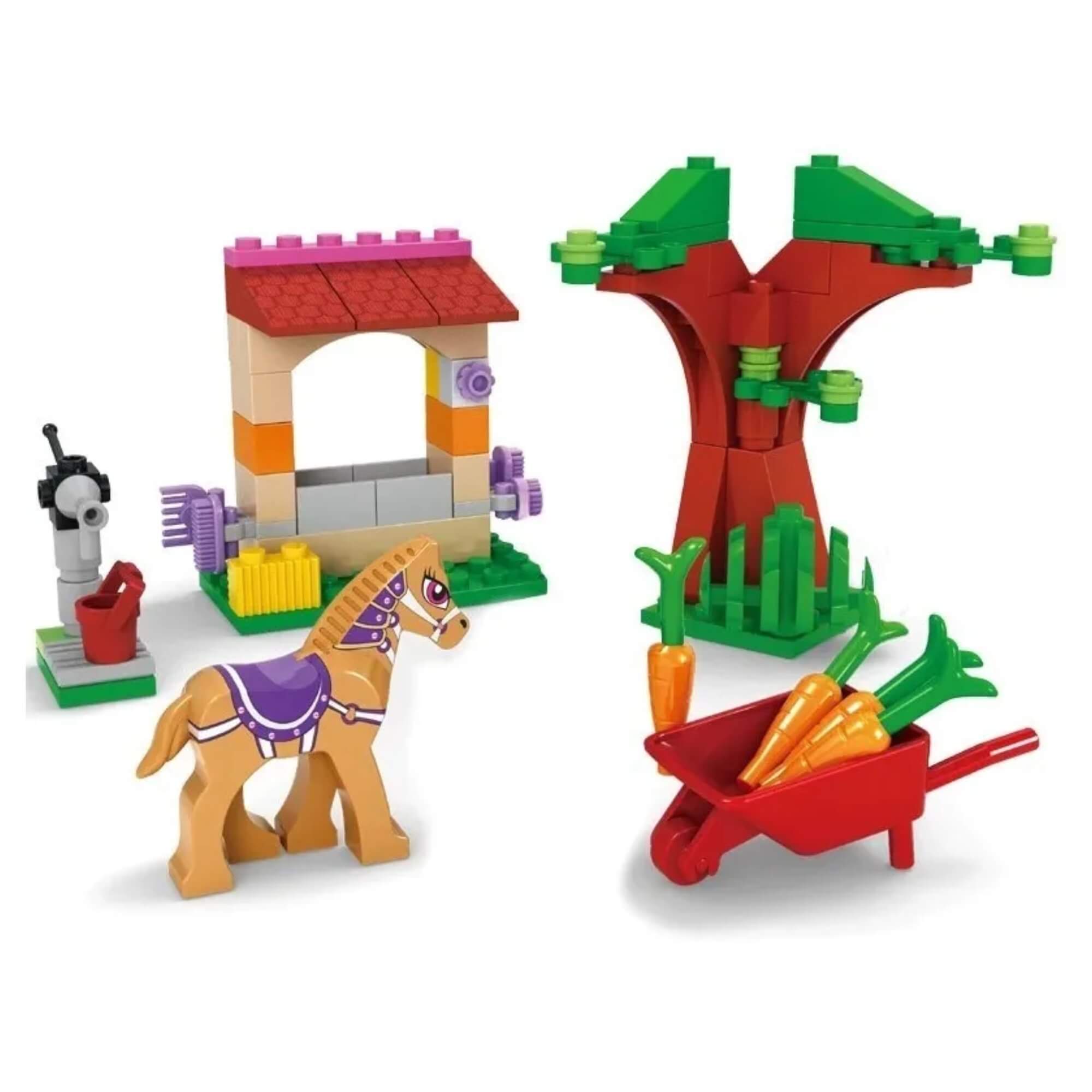 Brinquedo de Montar +6 Anos Mundo Encantado Meu Primeiro Pônei 79 Peças Xalingo - 28032