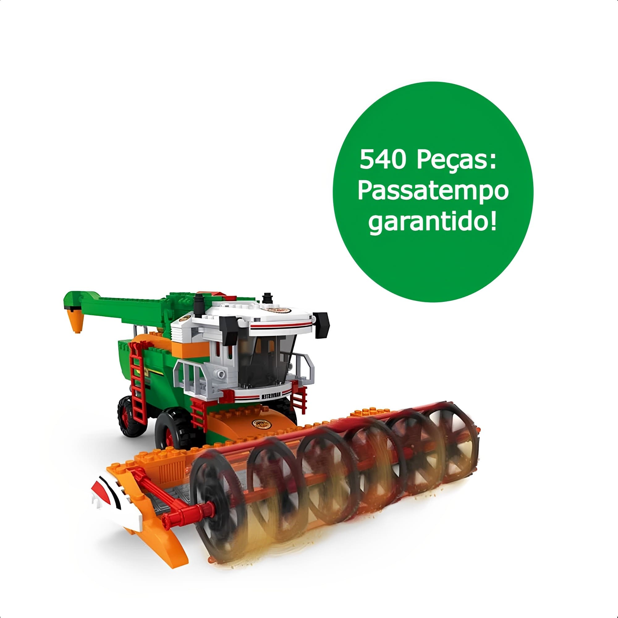 Brinquedo De Montar Fazenda Ultra Colheitadeira 540 Peças Infantil +6 Anos Educativo Xalingo-27998