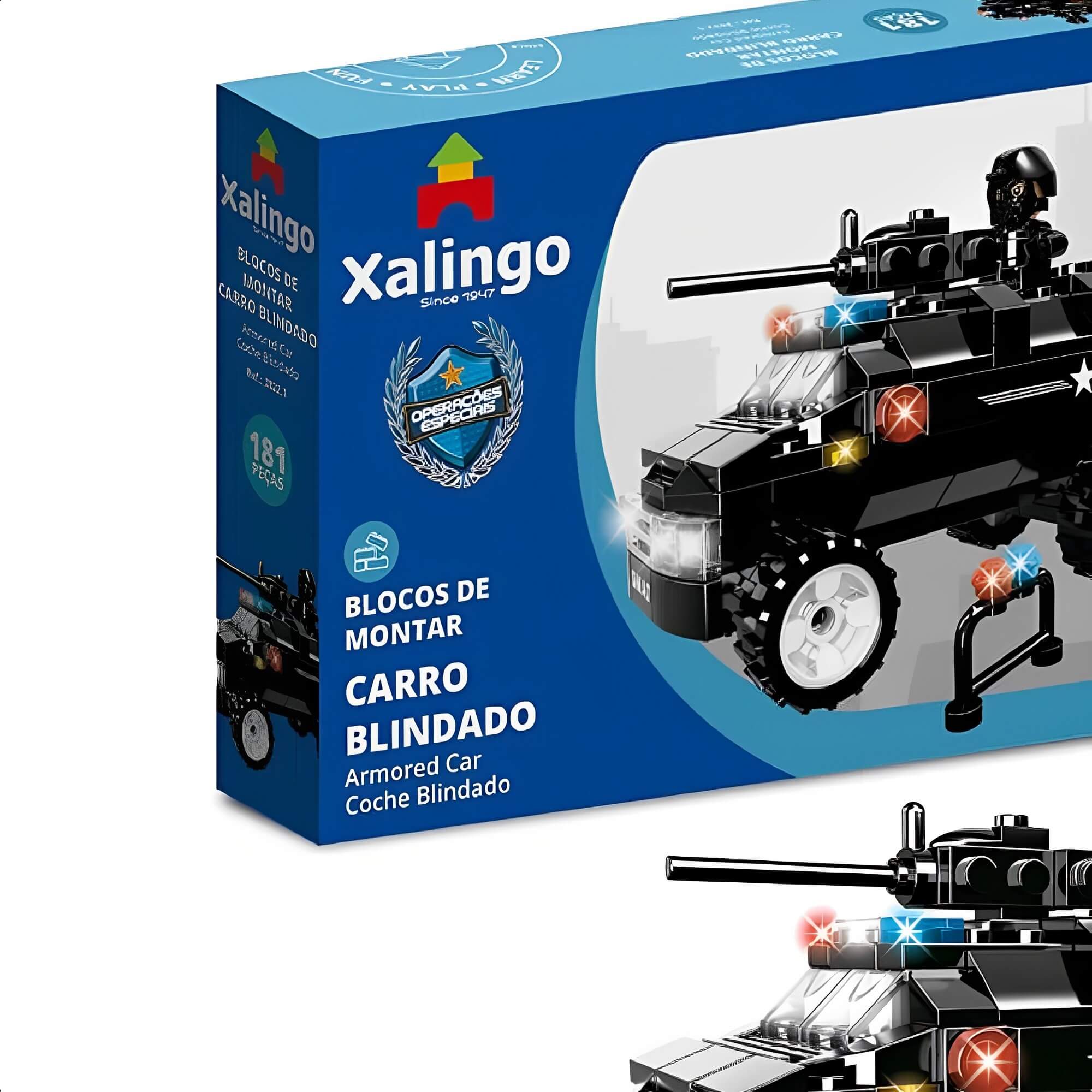 Brinquedo De Montar Operações Especiais Carro Blindado 182 Pçs A Partir De 6 Anos Xalingo 28221