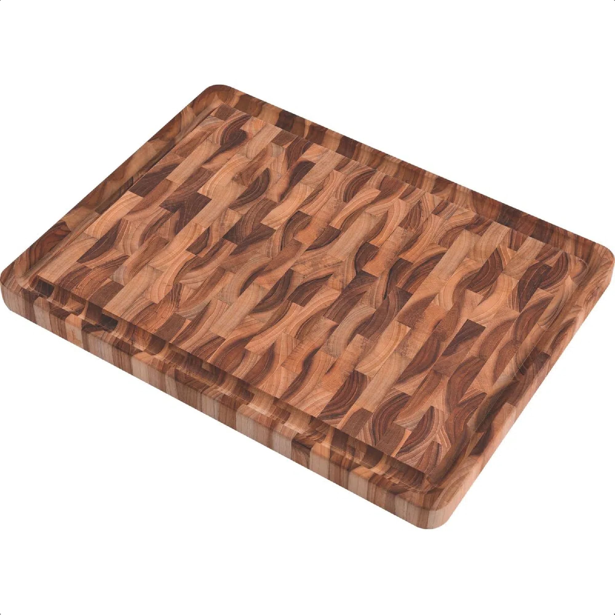 Tábua Invertida Para Churrasco Madeira Teca Óleo Mineral 45x35CM Tramontina - 13460351