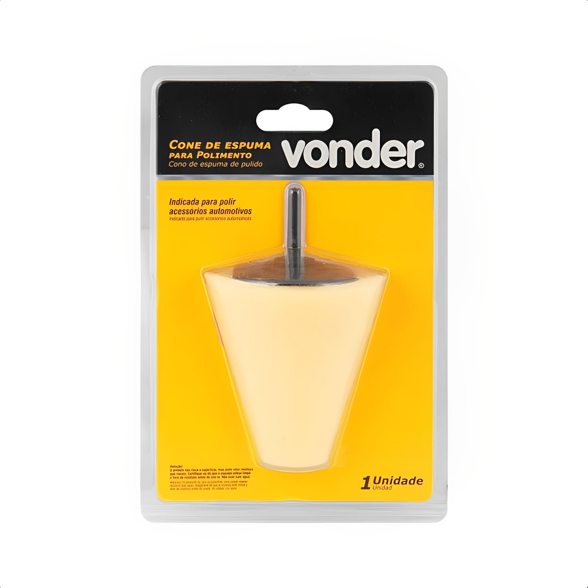 Cone de Espuma em Formato Cônico para Polimento Automotivo Vonder - 63.64.005.005