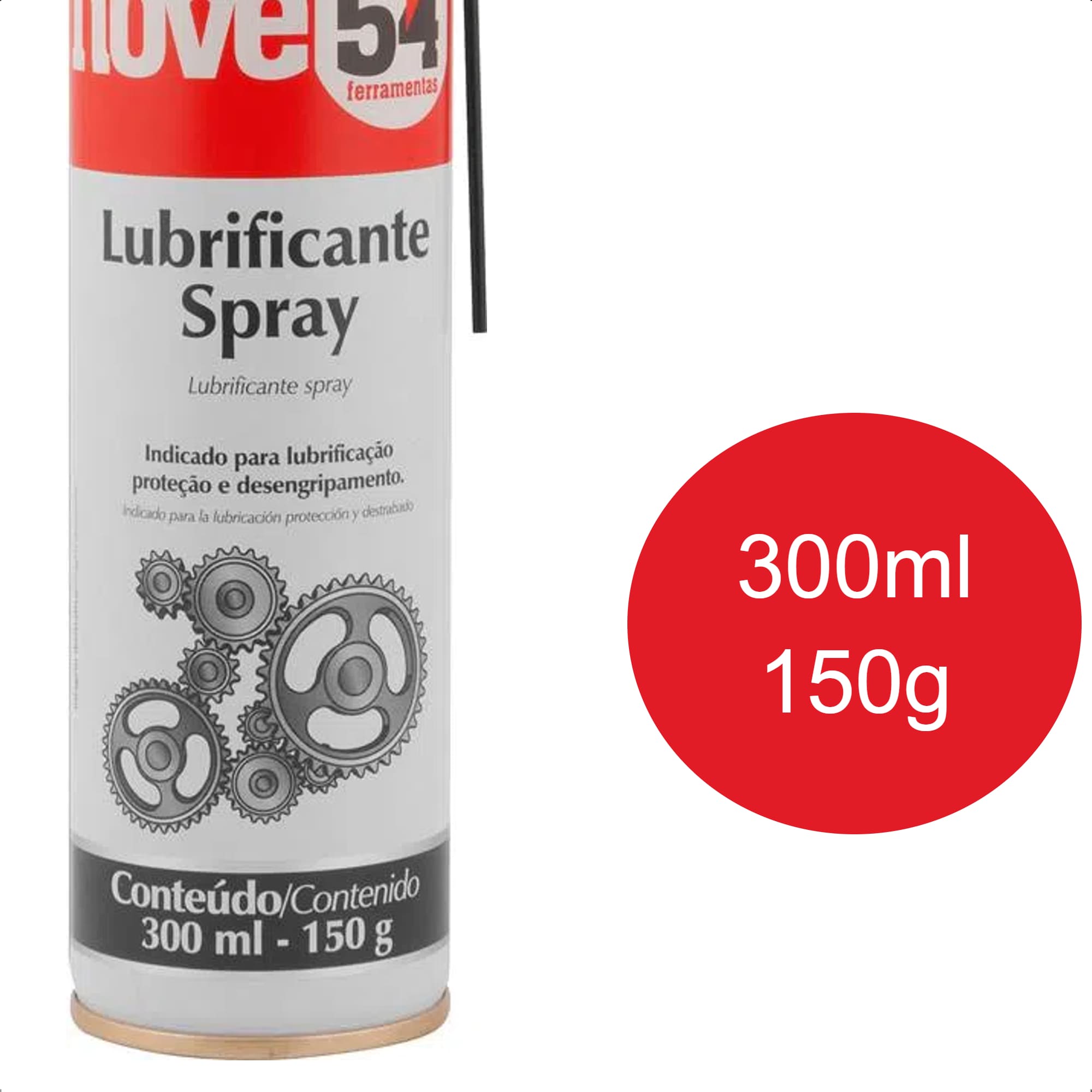 Lubrificante Spray com Aditivos Antioxidantes Multiuso até 70°C 300ml 150g Vonder - 5164300150