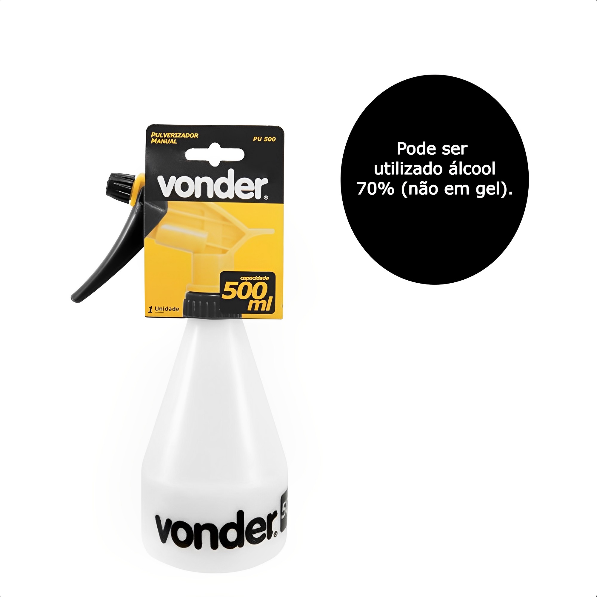 Pulverizador com Bico de Jato Regulável 500ml PU 500 Vonder - 62.40.000.500