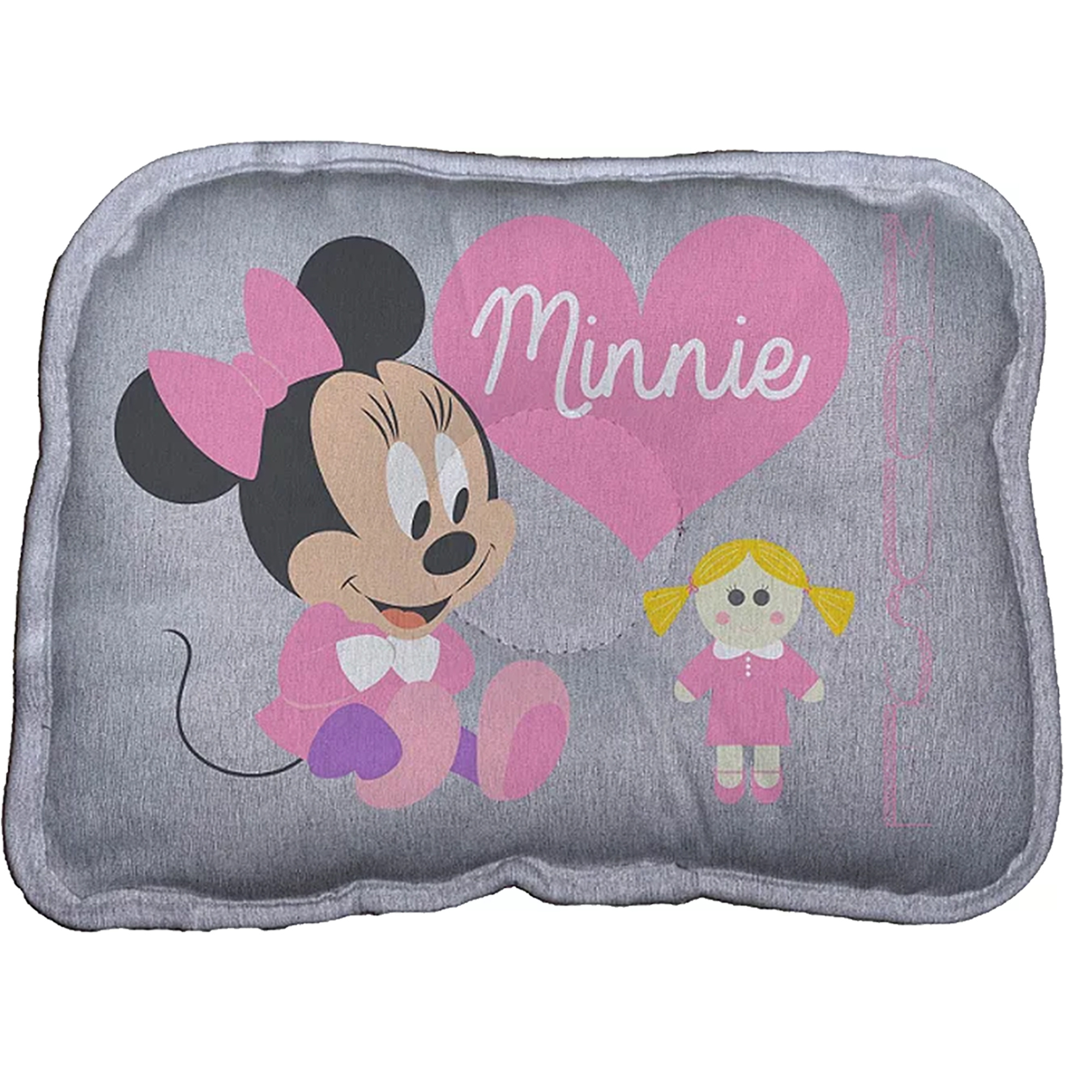 Almofada para Berço e Carrinho de Bebê Recém Nascido Minnie Disney Confortável Baby Go - 03726