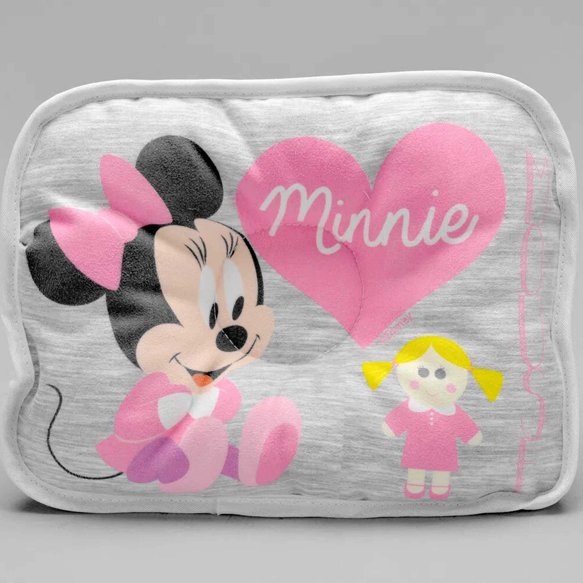 Almofada para Berço e Carrinho de Bebê Recém Nascido Minnie Disney Confortável Baby Go - 03726