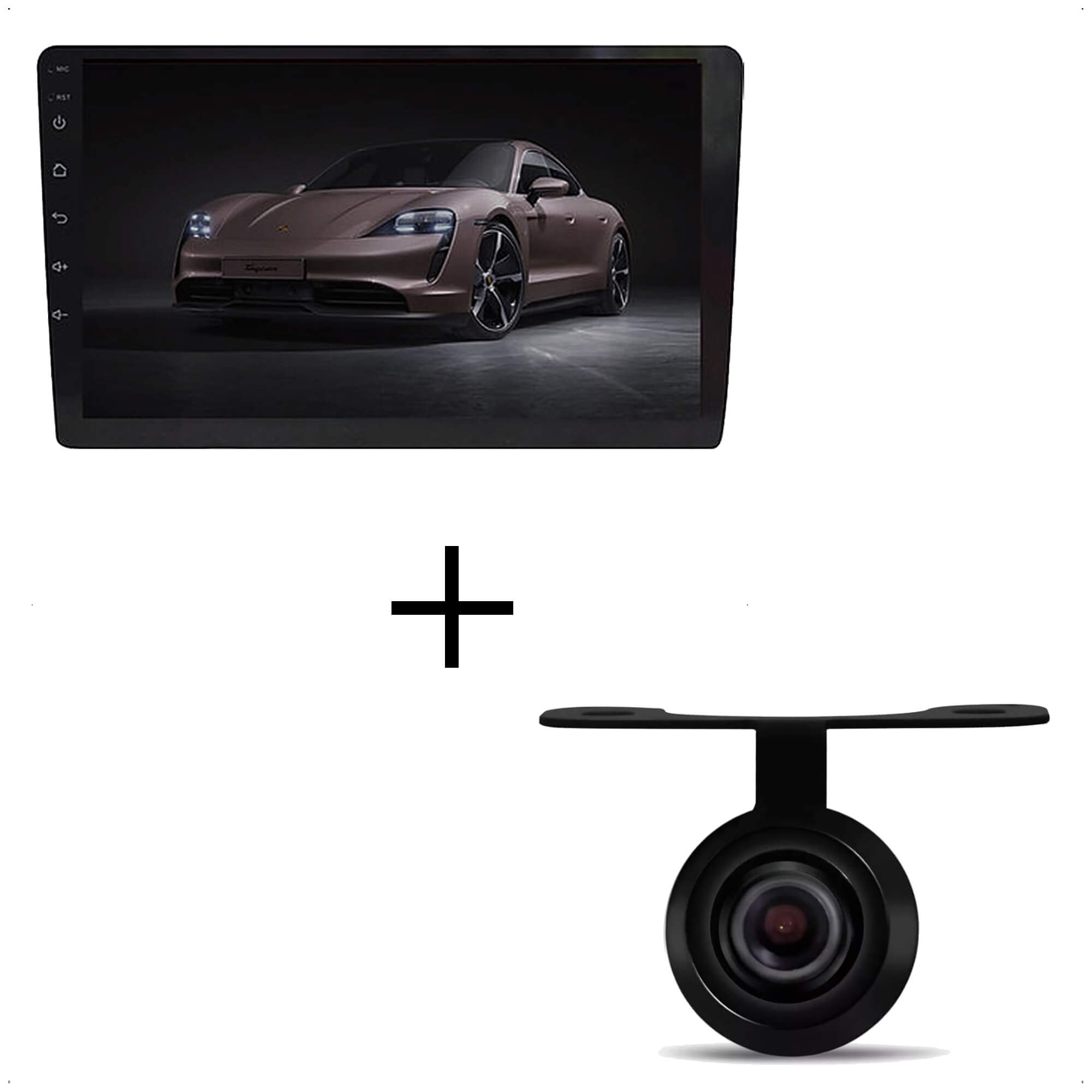 Kit Central Multimídia 2 Din Android 8.1 MP5 9 Polegadas HT-9122 + Câmera de Ré