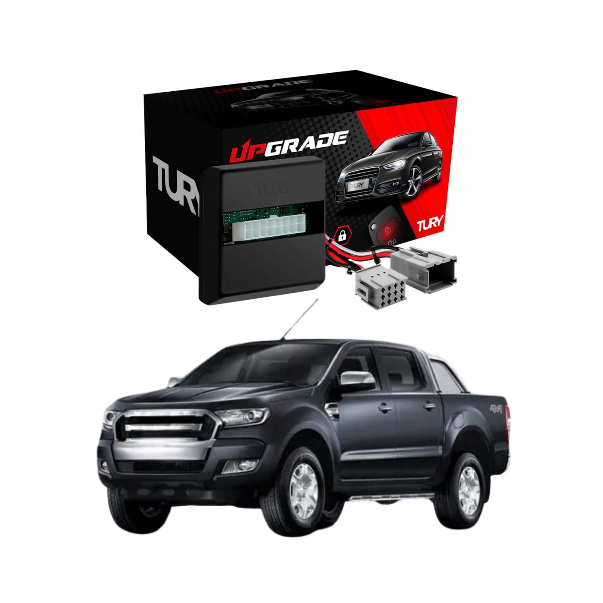 Módulo Automação de Retrovisores compatível com Ranger 2013 a 2023 Tury - PARK3.0.1L