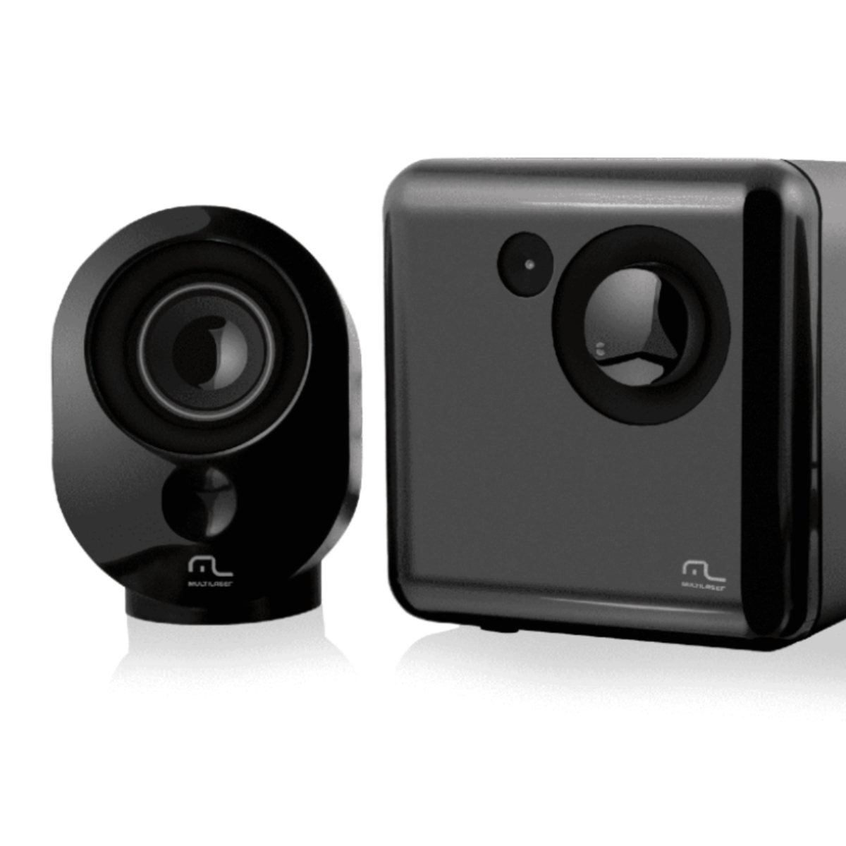 Caixa De Som 15W RMS com subwoofer 2.1 Preto E Grafite Usb SP166 - Multilaser