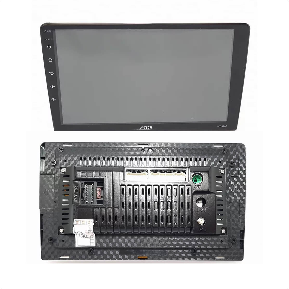 COMP Kit Central Multimídia 2 Din Android 10 MP5 9 Polegadas HT-9200 H-Tech + Câmera de Ré
