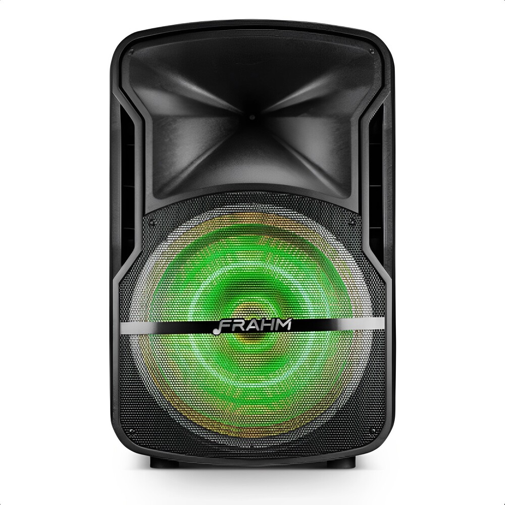 Kit Caixa De Som Ativa CM15 Com Tripé e Microfone Rms 500 Watts Alto-Falante 15" Frahm - 32273