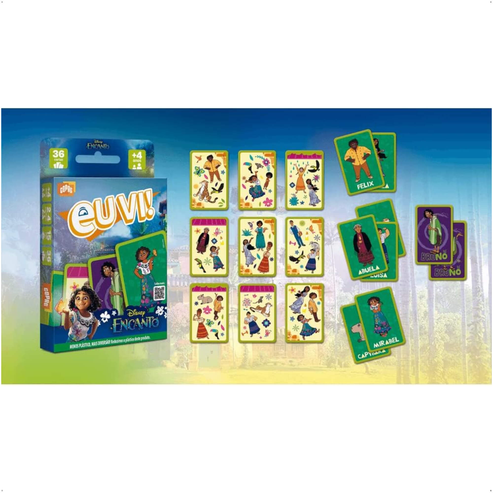 Jogo de Cartas Eu Vi! - Encanto Copag - 32634