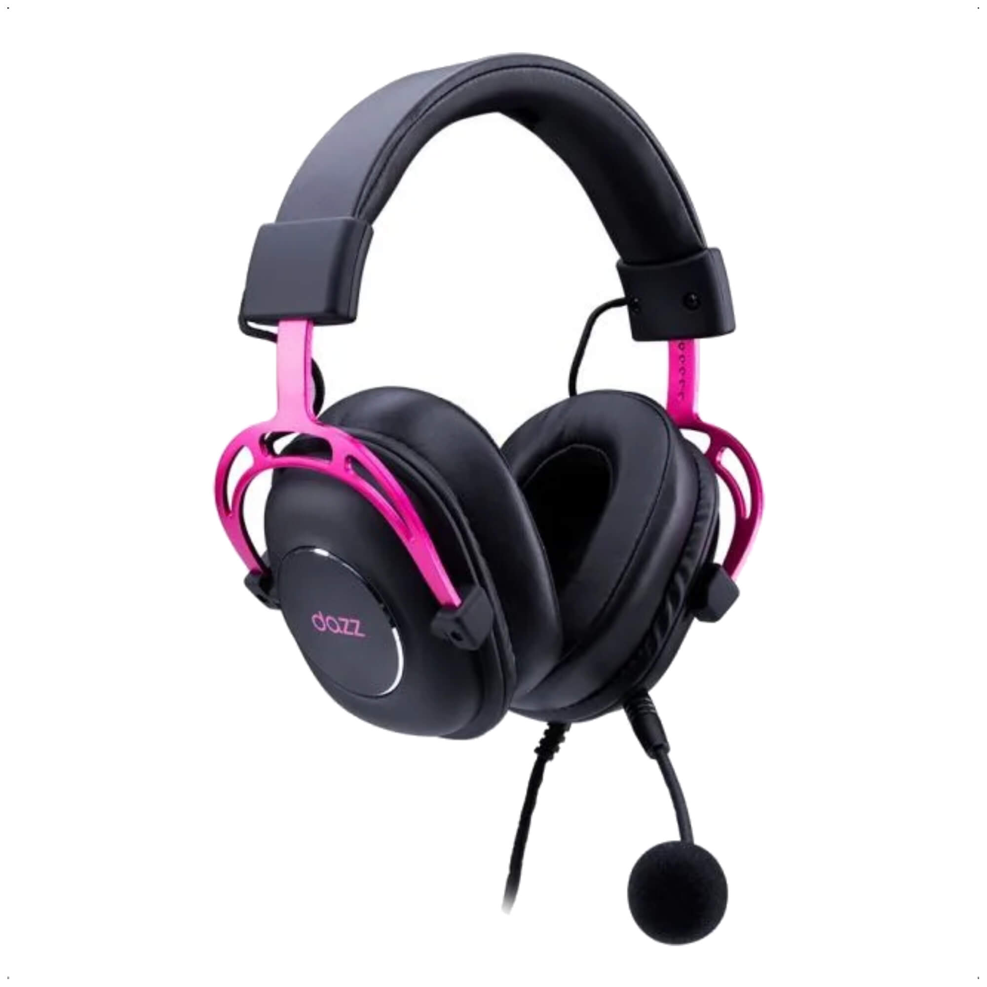 Headset Gamer FT3 Ultralight 7.1 Com P2/P3 /USB 2.0 Cabo Áudio Destacável Pink DAZZ - 62000068