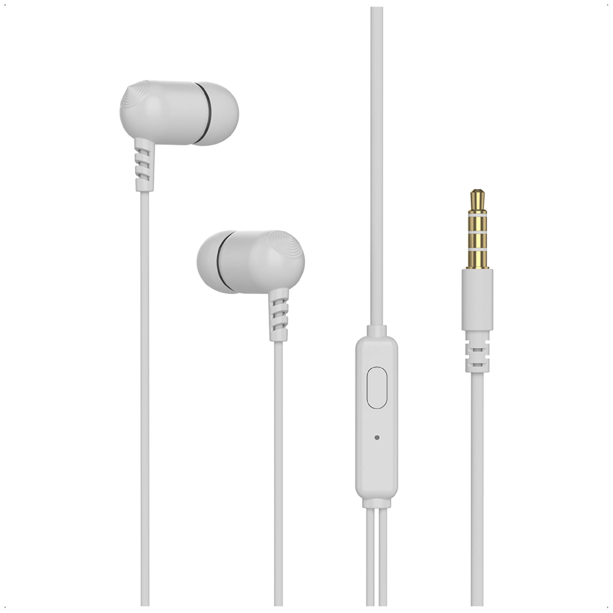 Fone de Ouvido Intra Auricular P2, Branco, Cabo 1,2m - C3tech - EP-07WH
