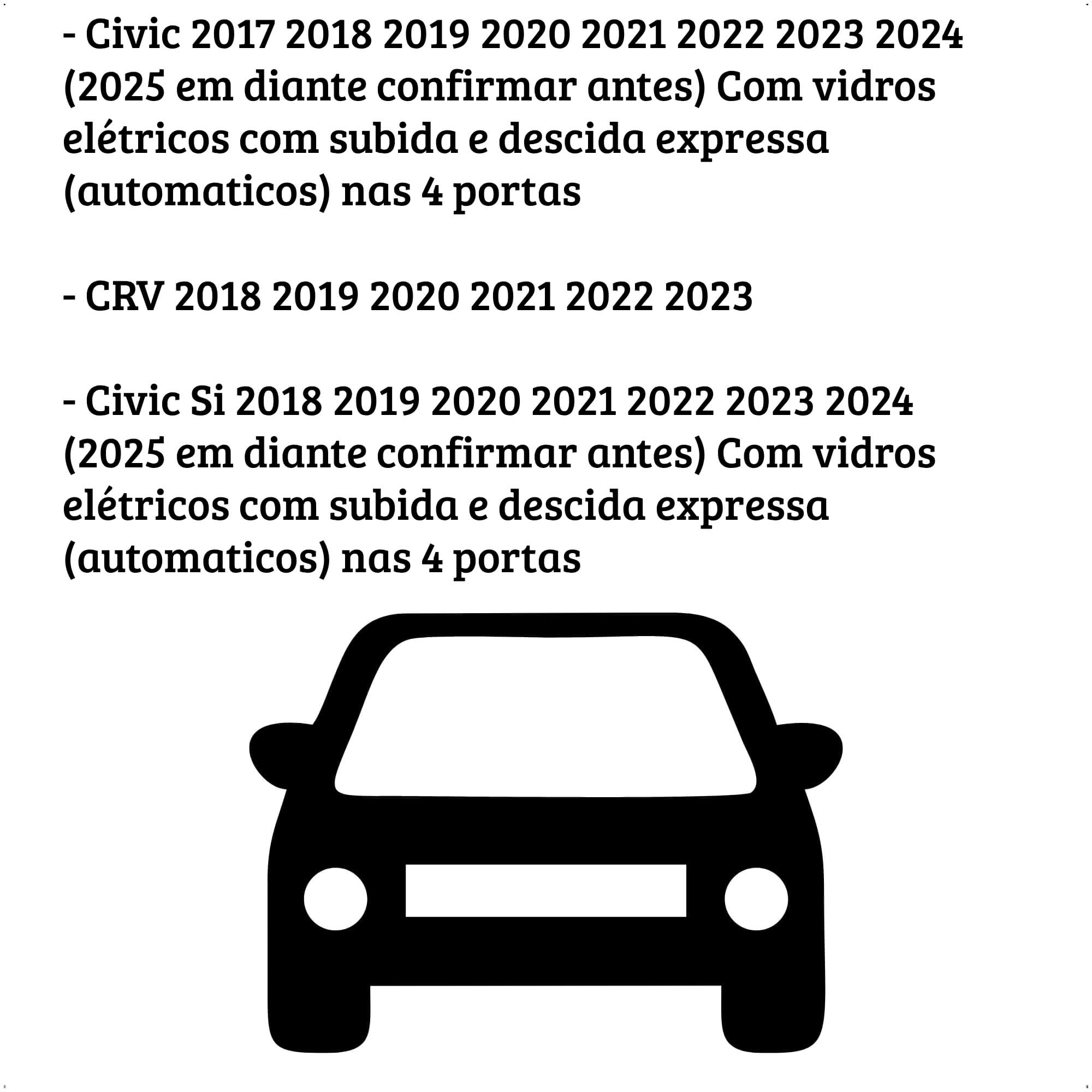 Módulo De Vidro + Retrovisores City 2022+/HRV 2023.. Rebatimento, Plug in Play - Tury PRO3.4B