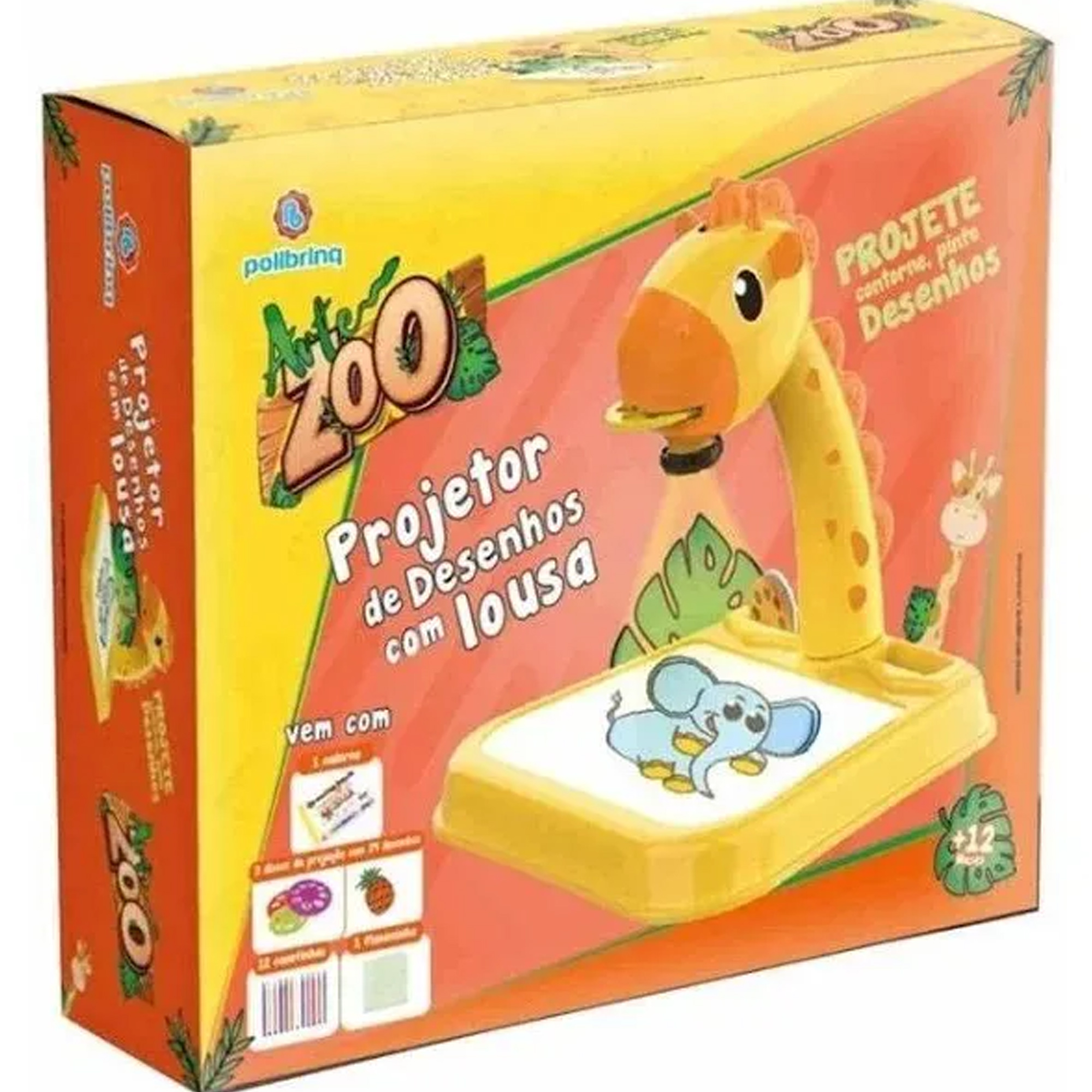 Mesa de Projeção de Imagem Arte Zoo Girafa Estimula a Imaginação Polibrinq - PB505