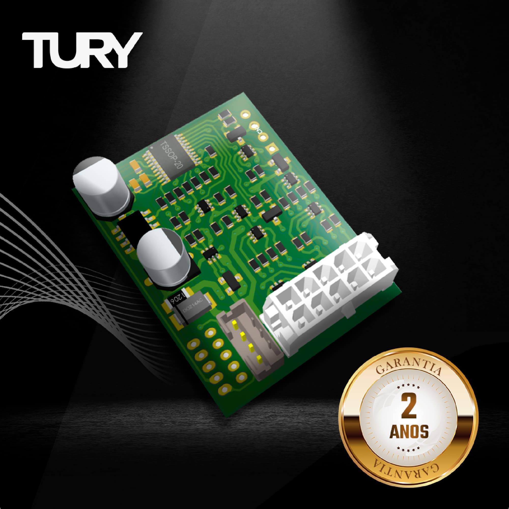 Módulo Teto Solar Sentra/Azera/Frontier/Tiida Antiesmagamento Plug and Play Tury - SKY1.0I