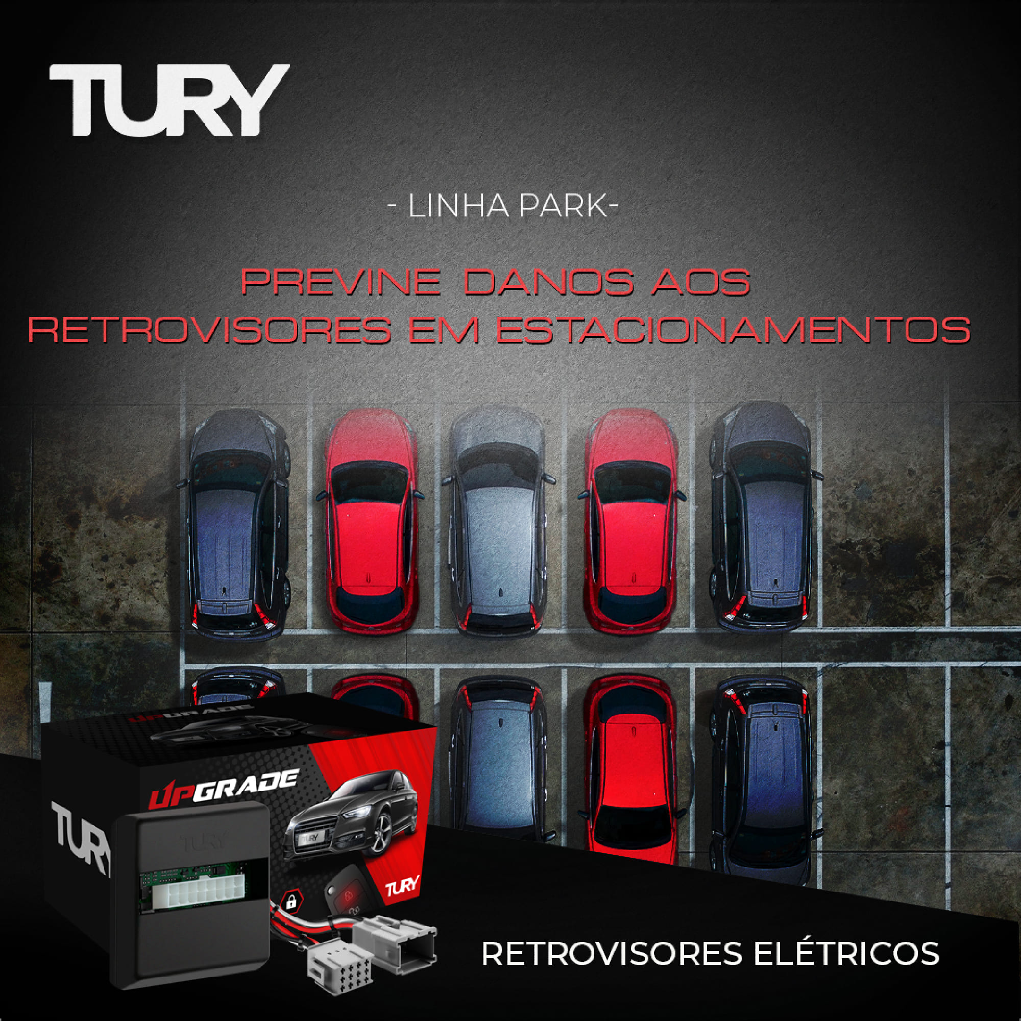 Módulo de Retrovisor Rebatimento S10 / Trailblazer 2012 em Diante Tury PARK2.1J